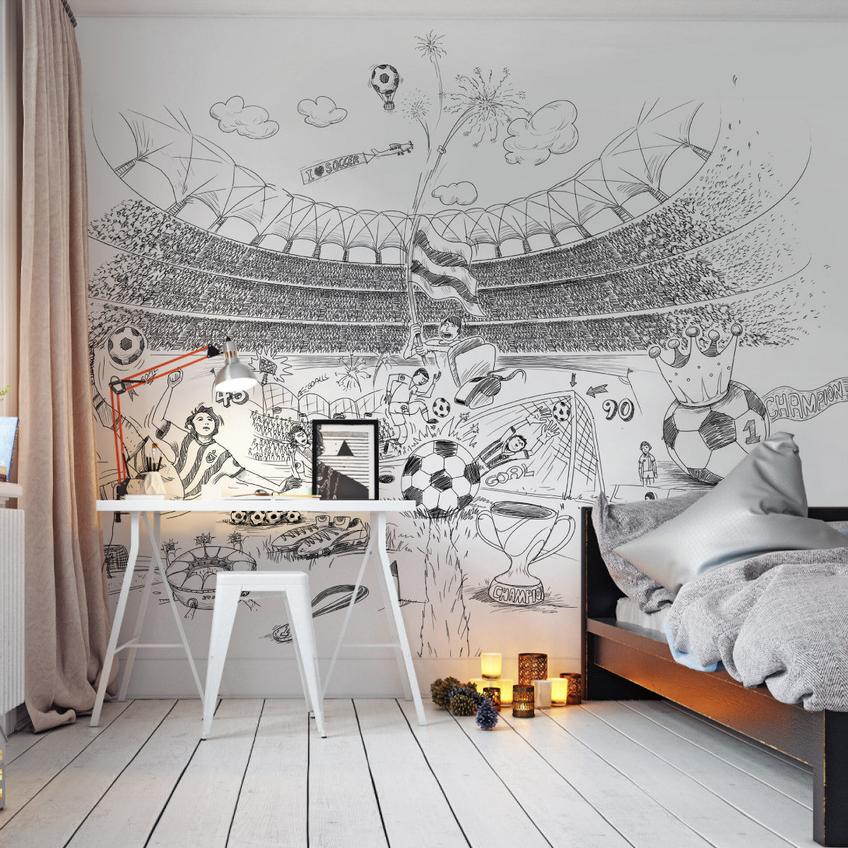 Fototapet Fotballstadion