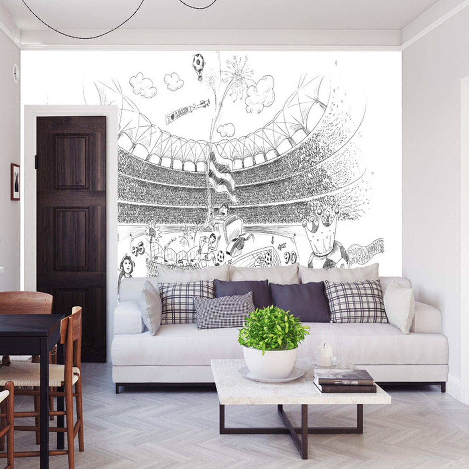 Fototapet Fotballstadion