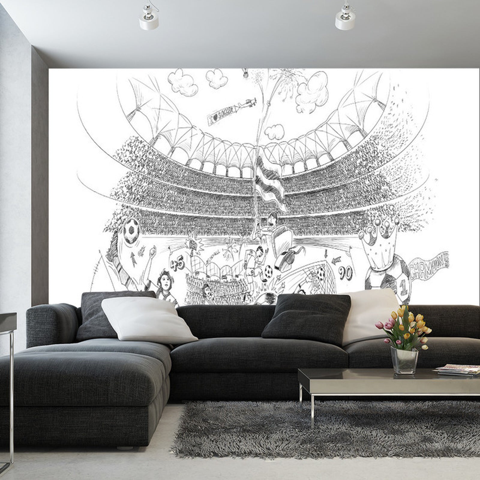 Fototapet Fotballstadion