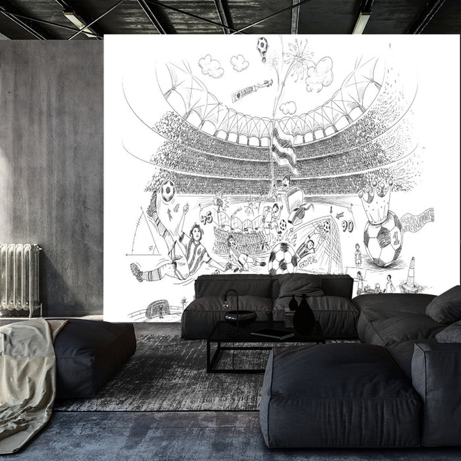 Fototapet Fotballstadion