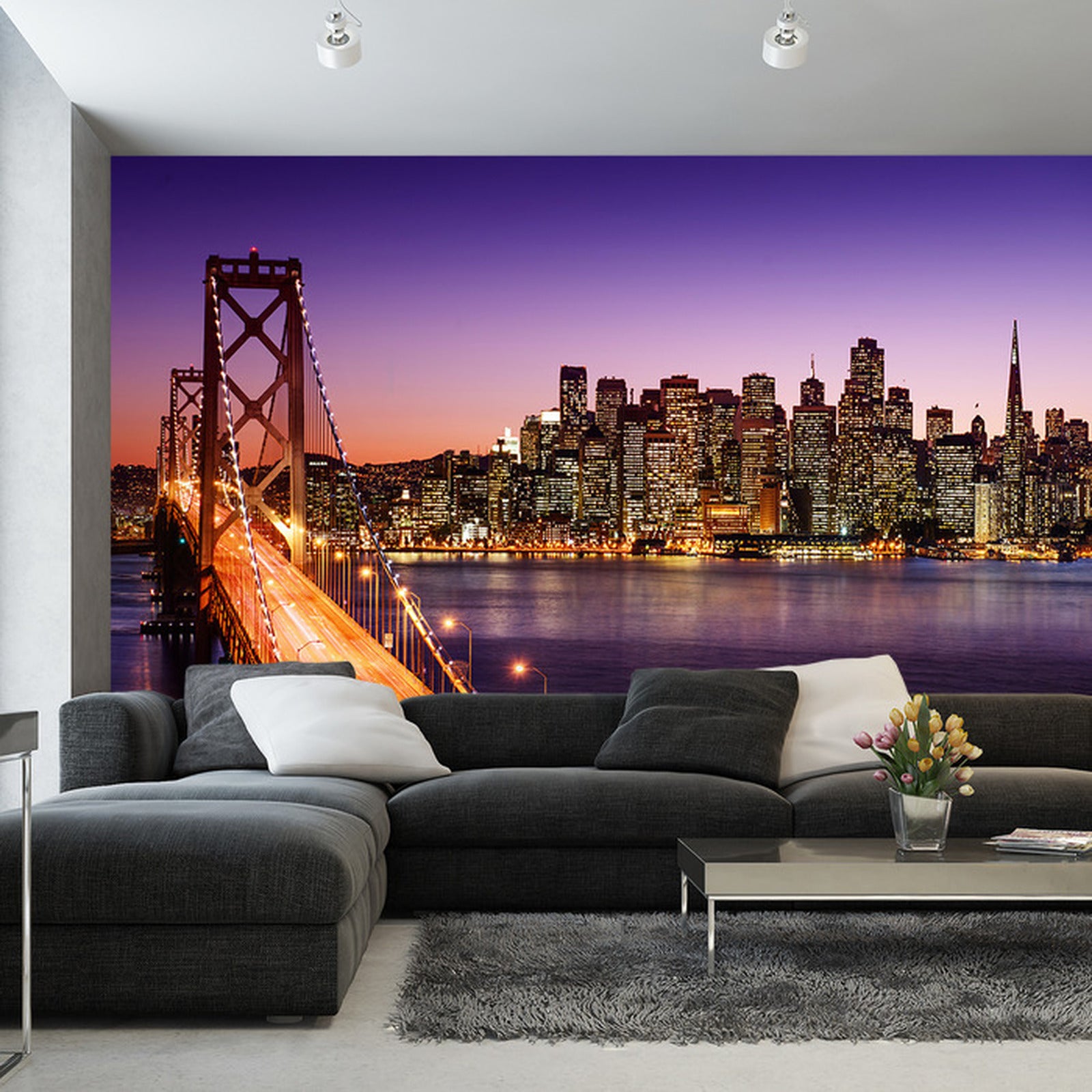 Fototapet Bro Om Natten