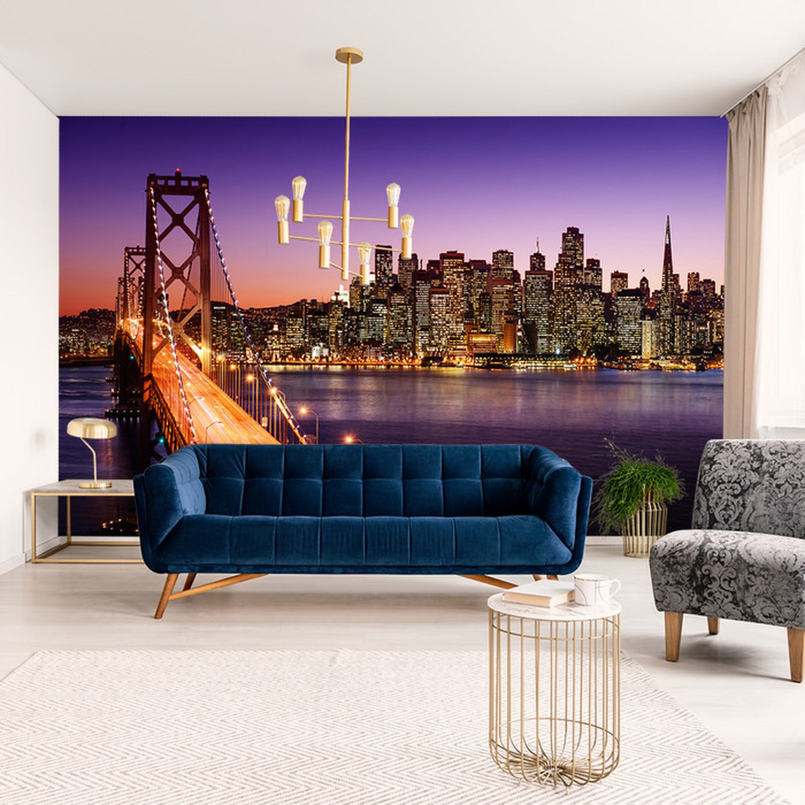 Fototapet Bro Om Natten