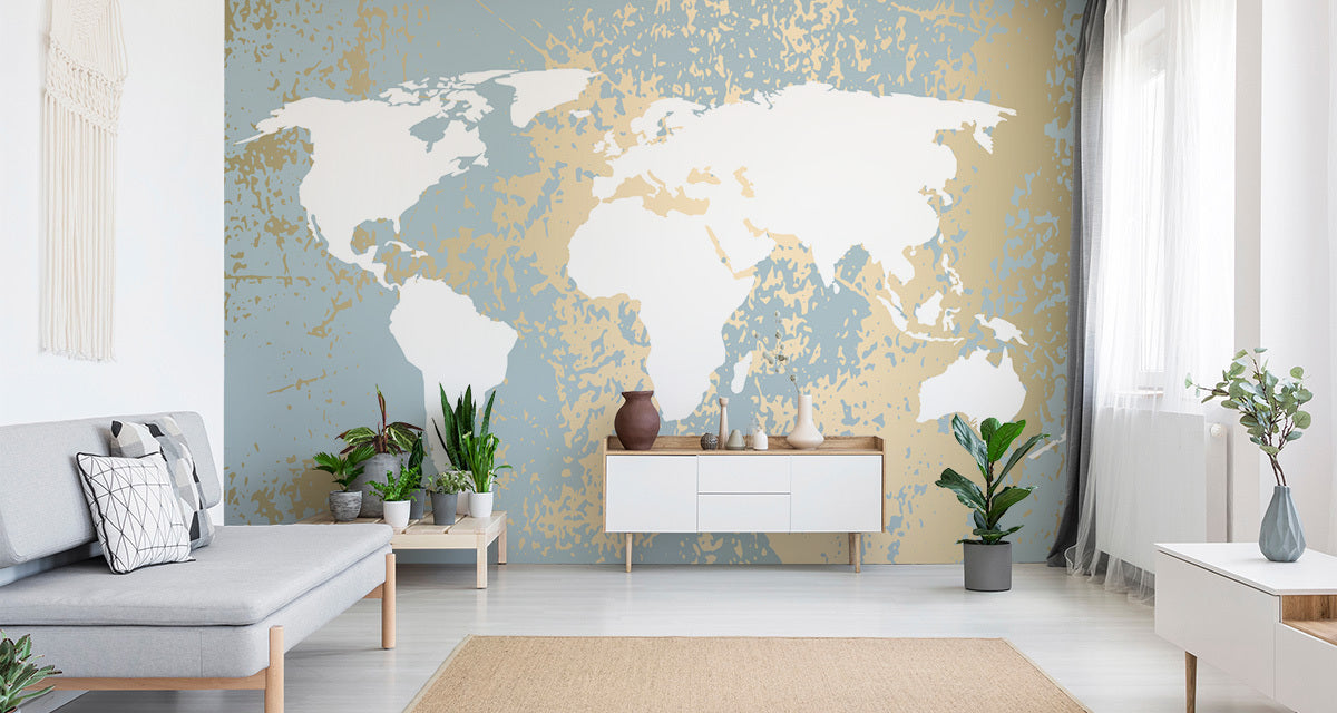 Fototapet Verdenskart