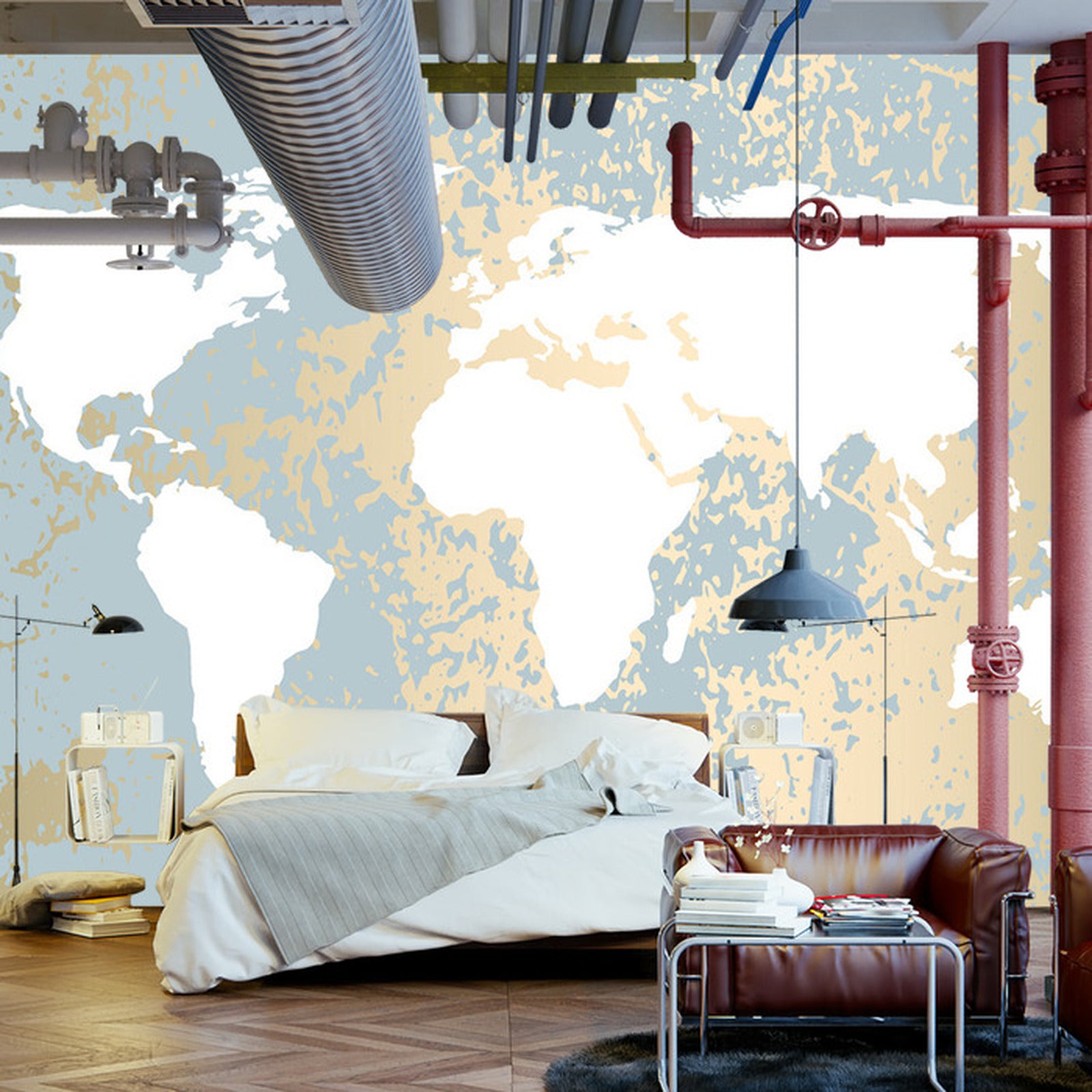 Fototapet Verdenskart