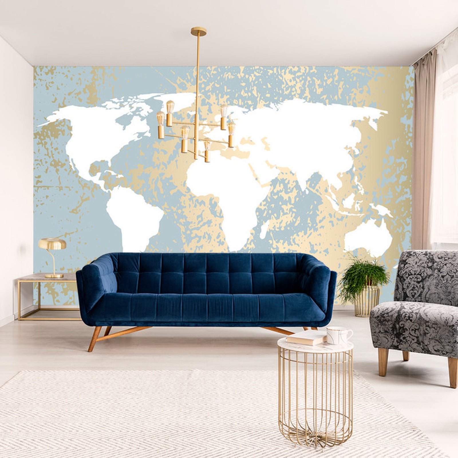 Fototapet Verdenskart