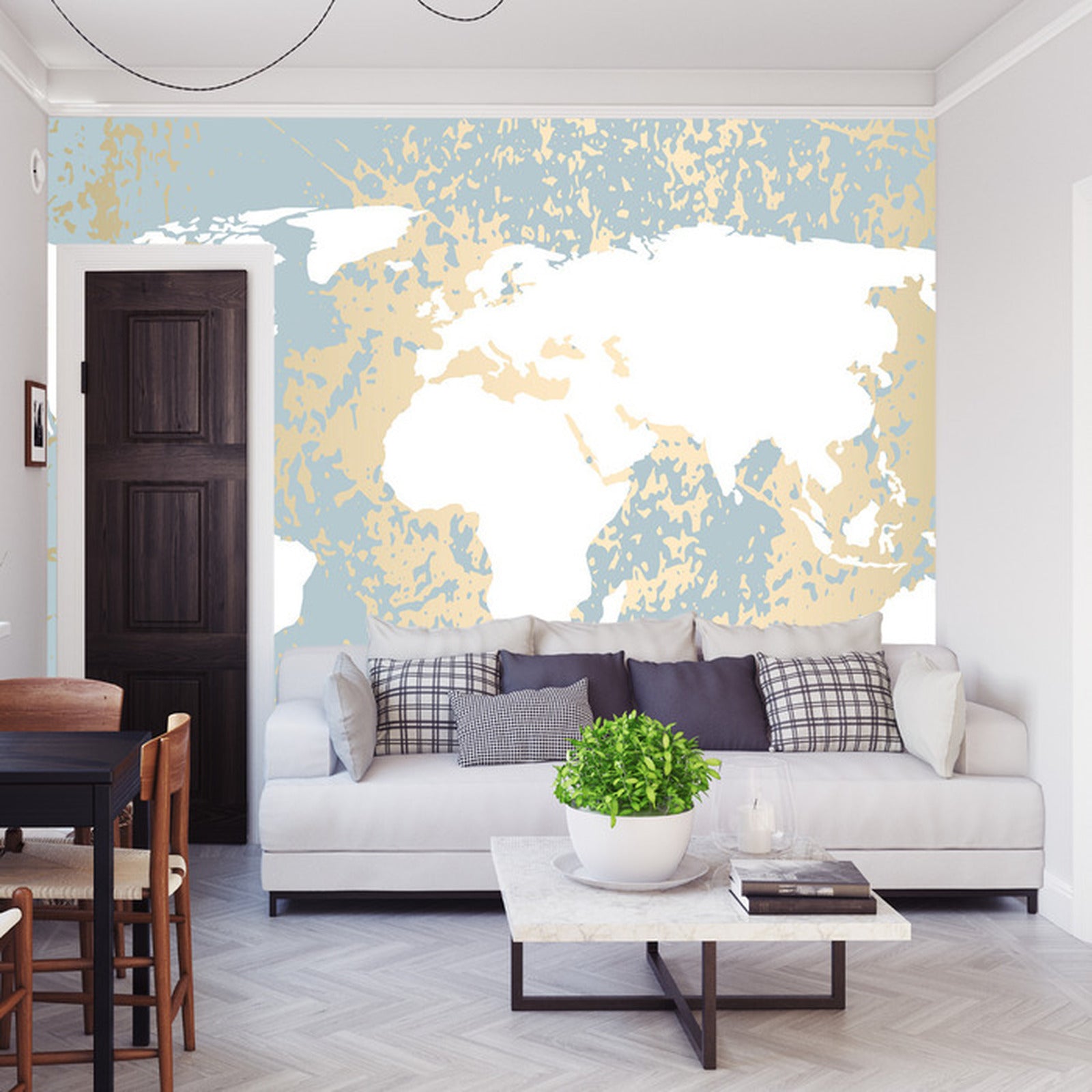 Fototapet Verdenskart