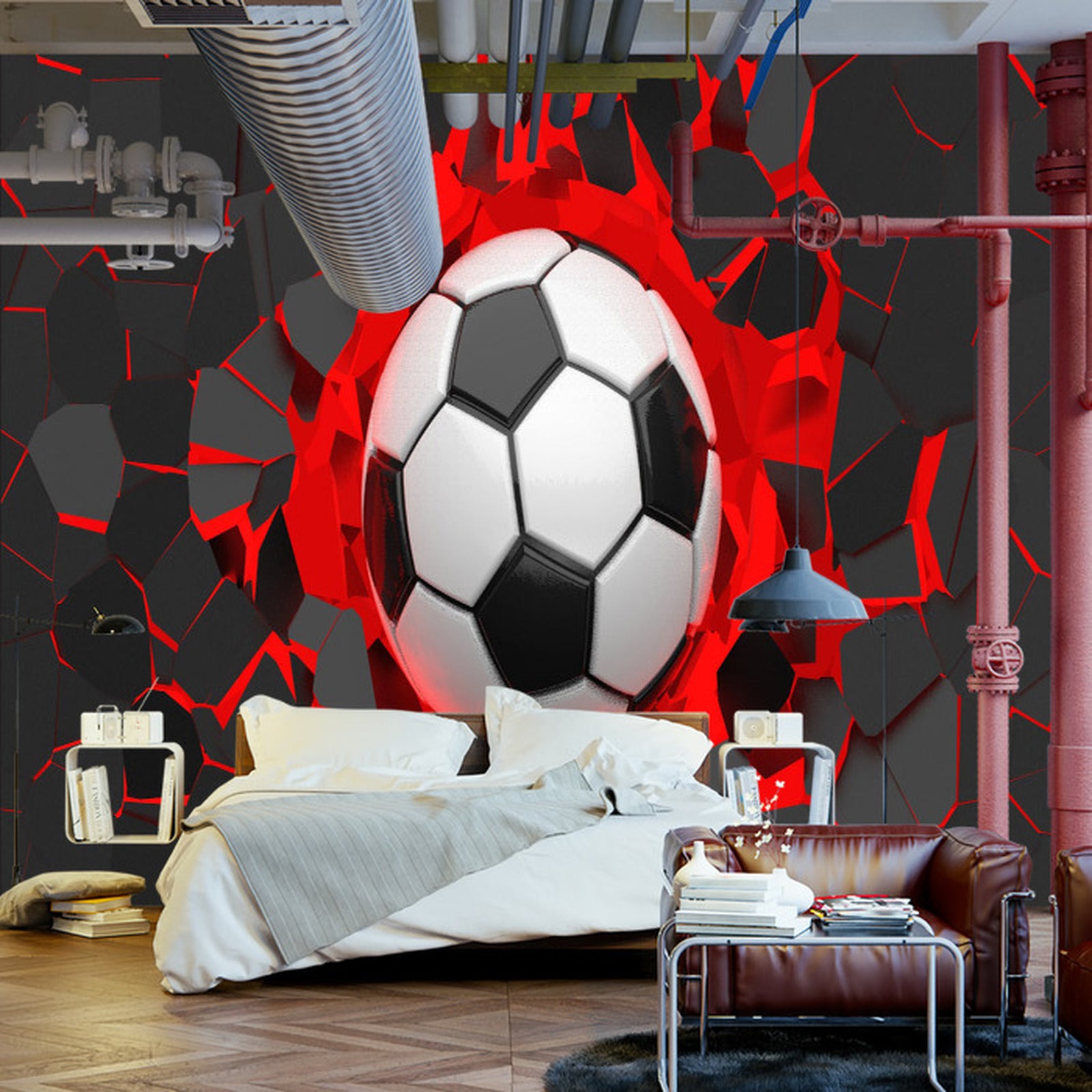 Fototapet Fotball 3D