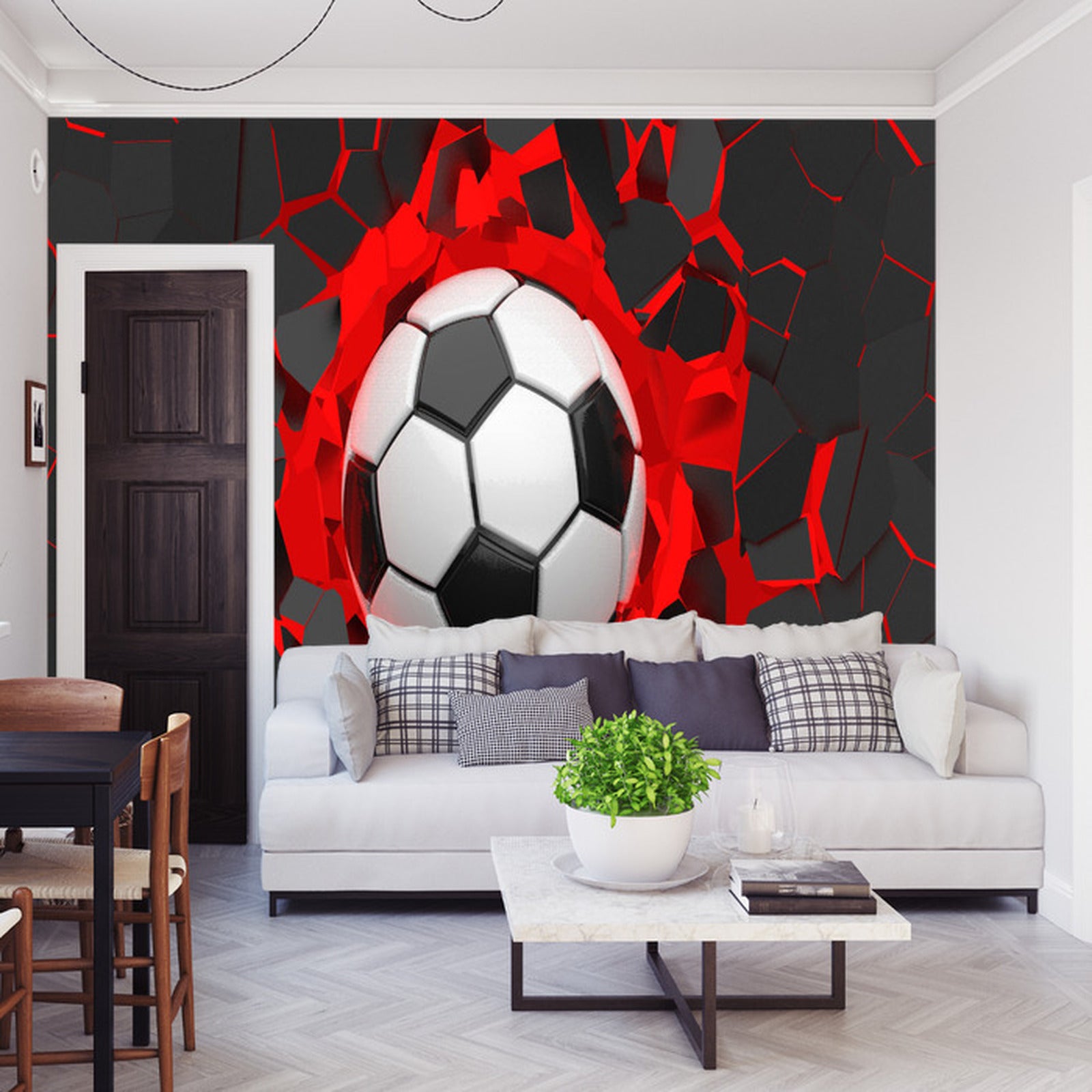 Fototapet Fotball 3D