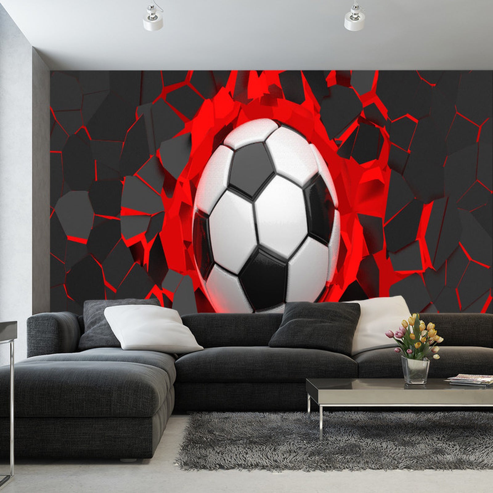 Fototapet Fotball 3D