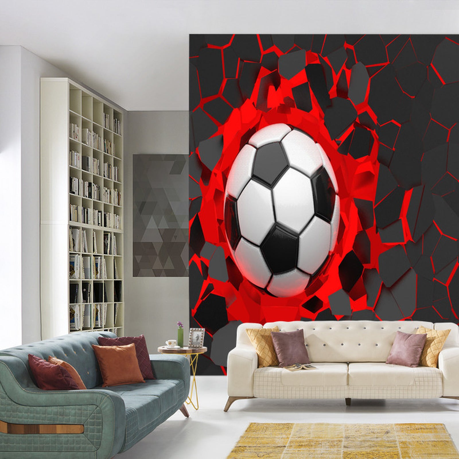 Fototapet Fotball 3D