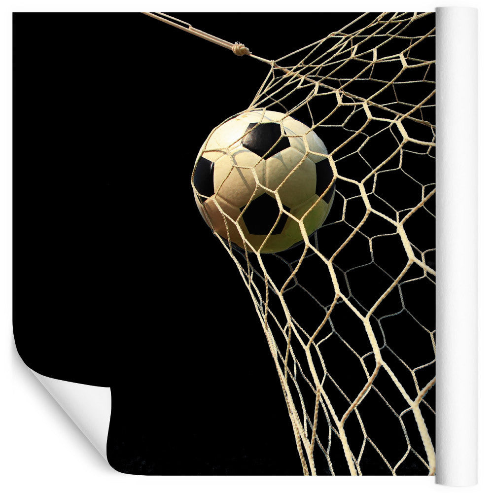 Fototapet Fotball I Mål