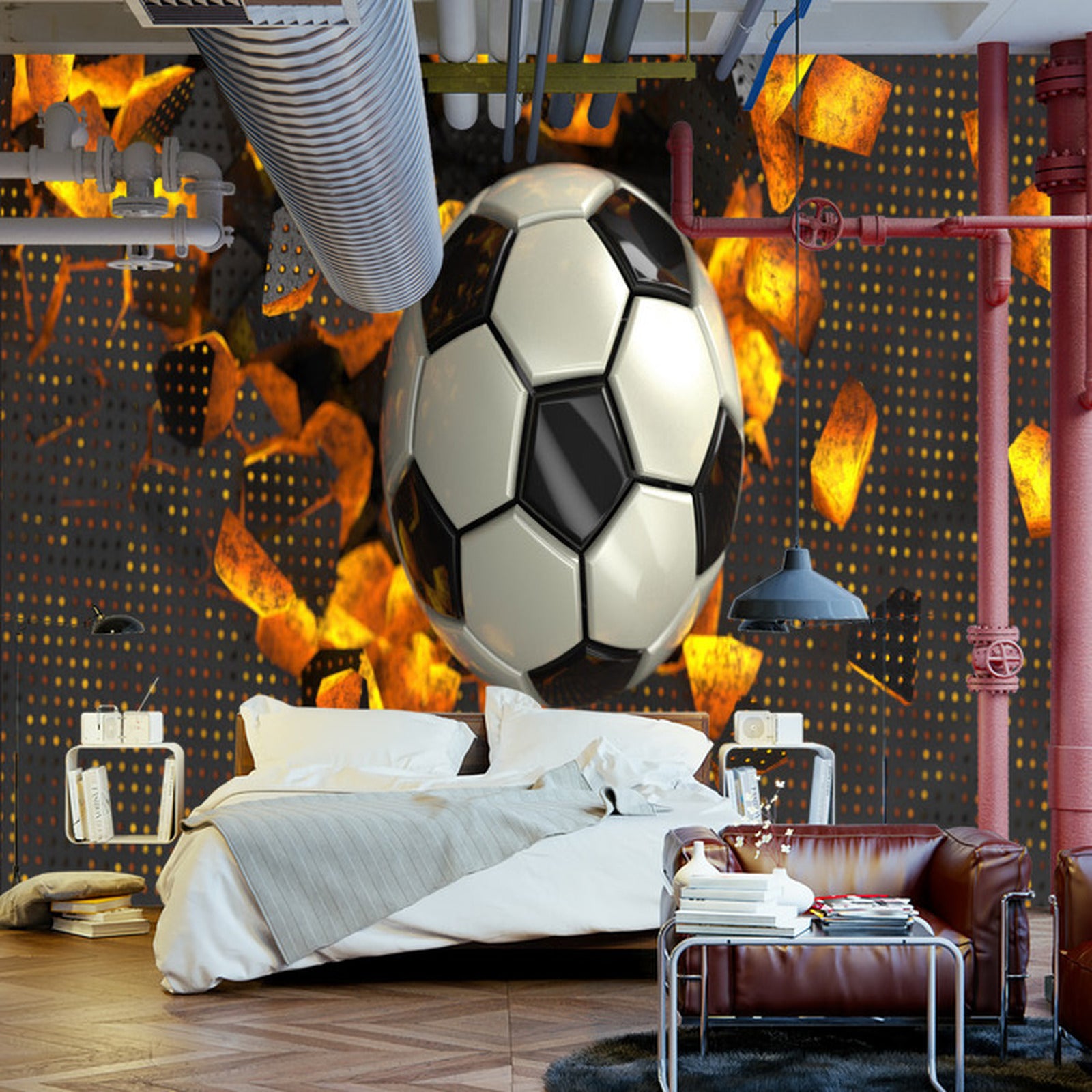 Fototapet Fotball 3D Sportsball