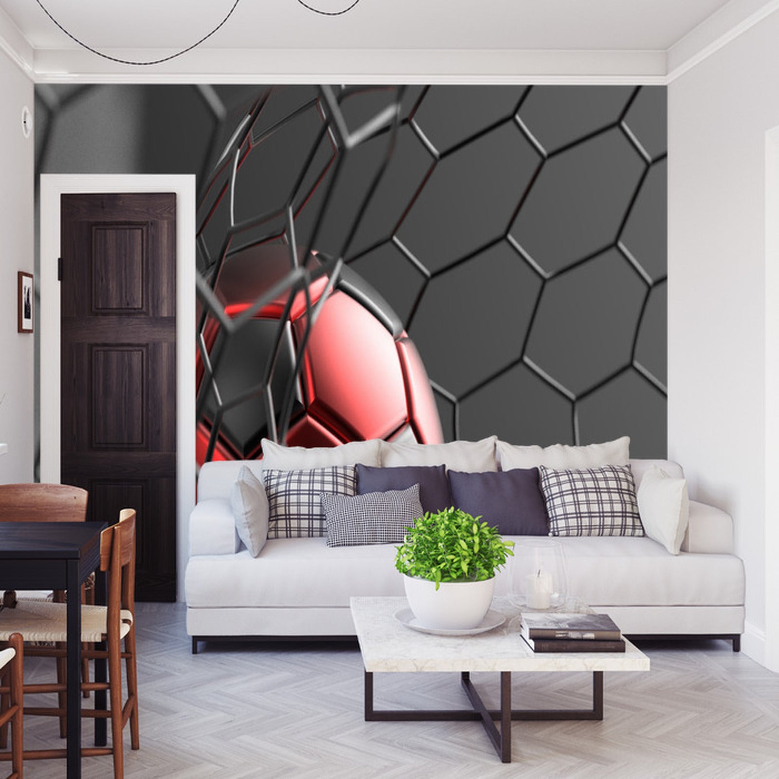 Fototapet Sportsball I Mål