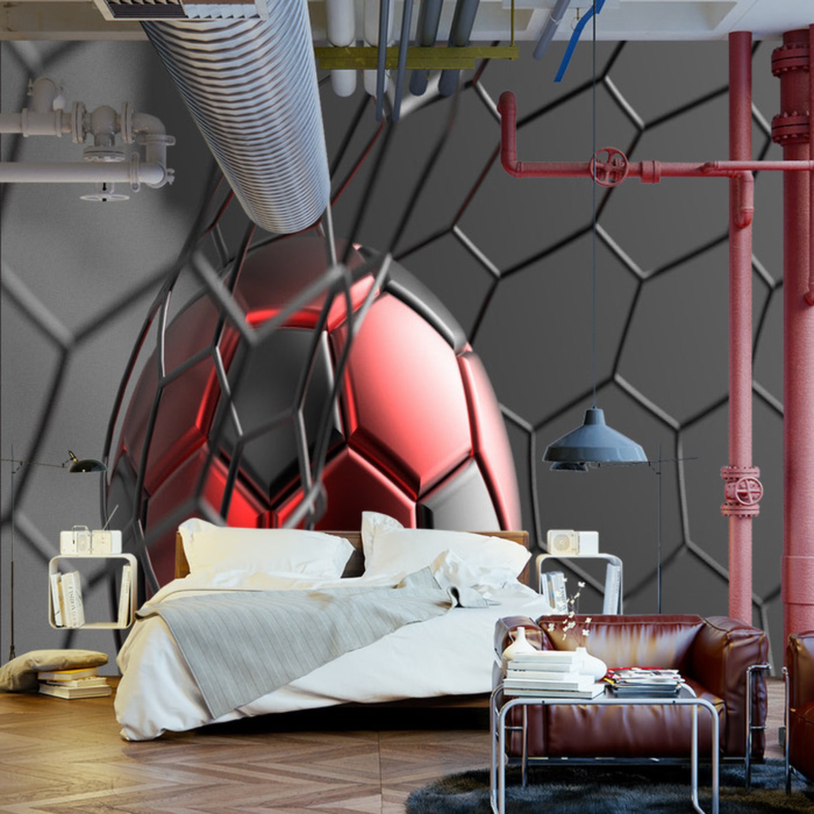 Fototapet Sportsball I Mål