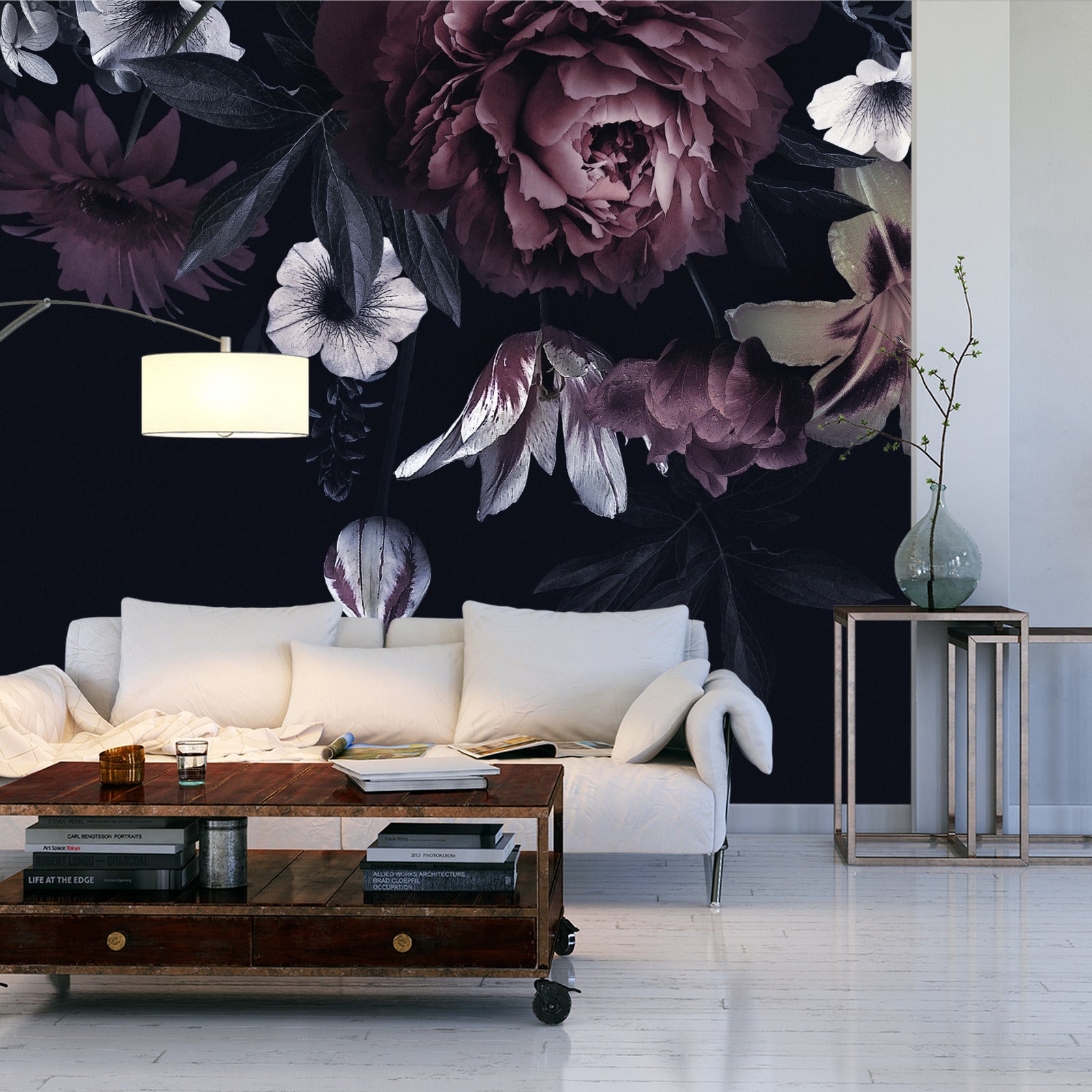 Fototapet Peoner Og Liljer