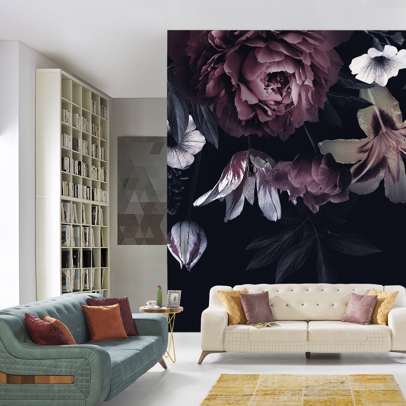 Fototapet Peoner Og Liljer