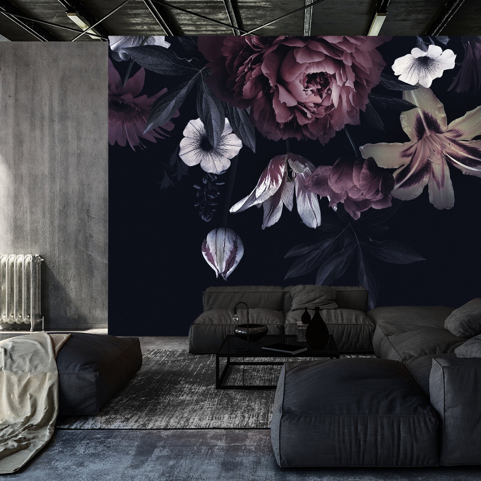 Fototapet Peoner Og Liljer