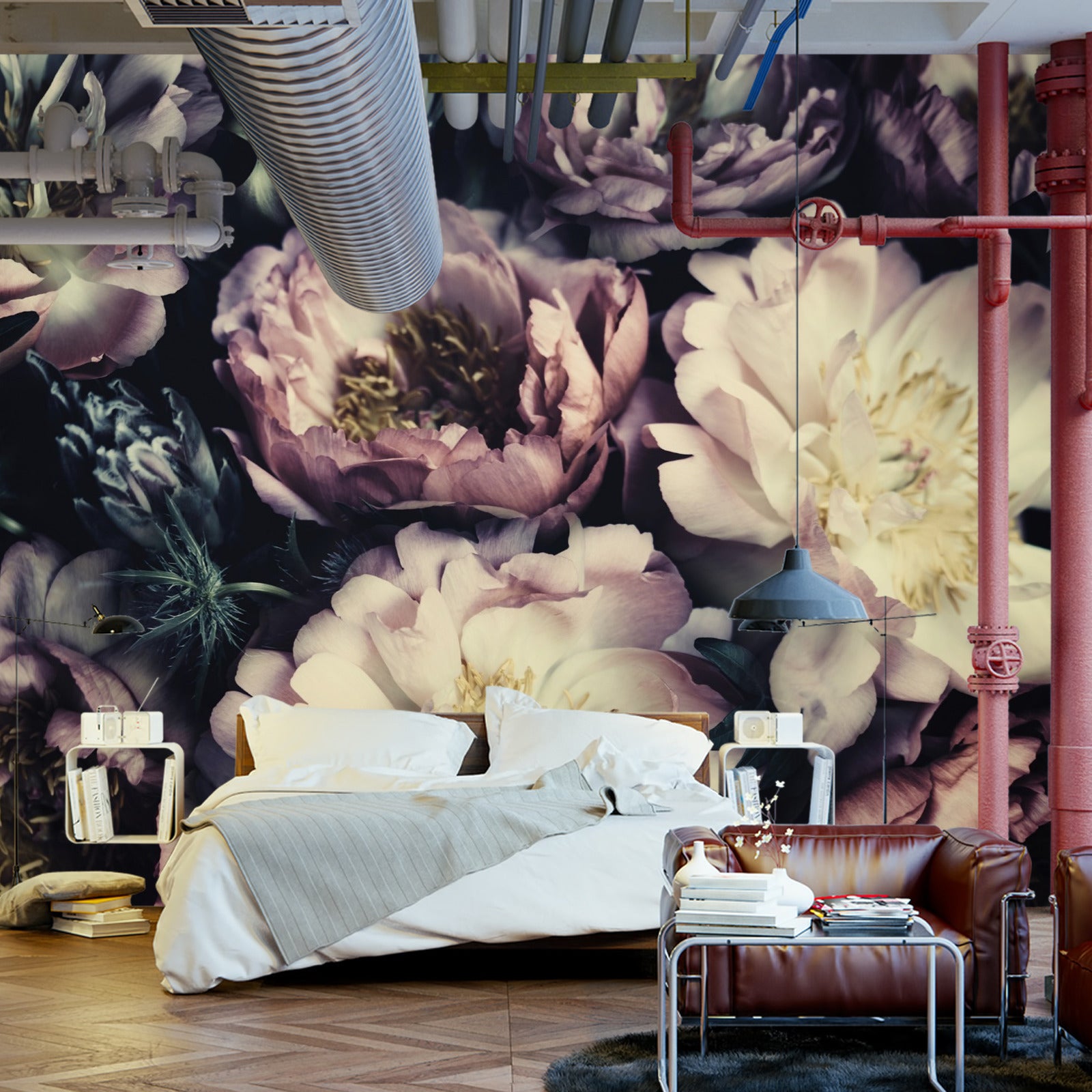 Fototapet Fargerike Vintagepioner