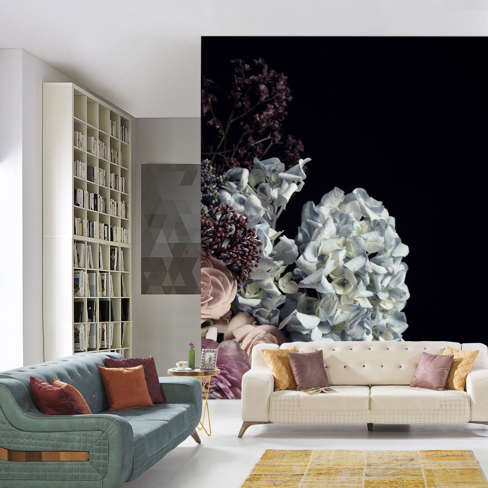 Fototapet Bukett Med Peoner Og Roser