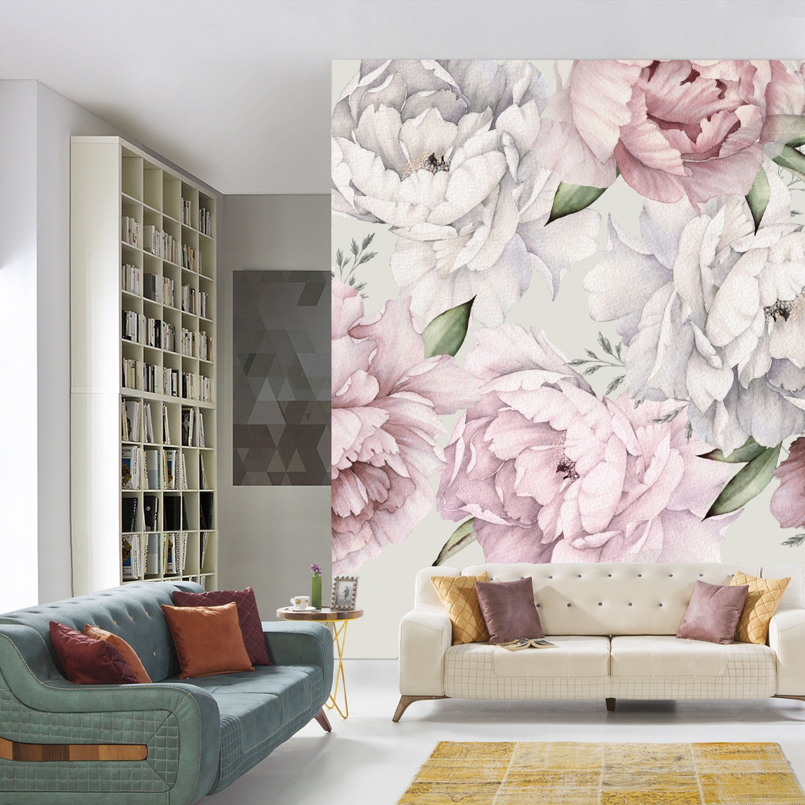 Fototapet Peonblomster I Pastell