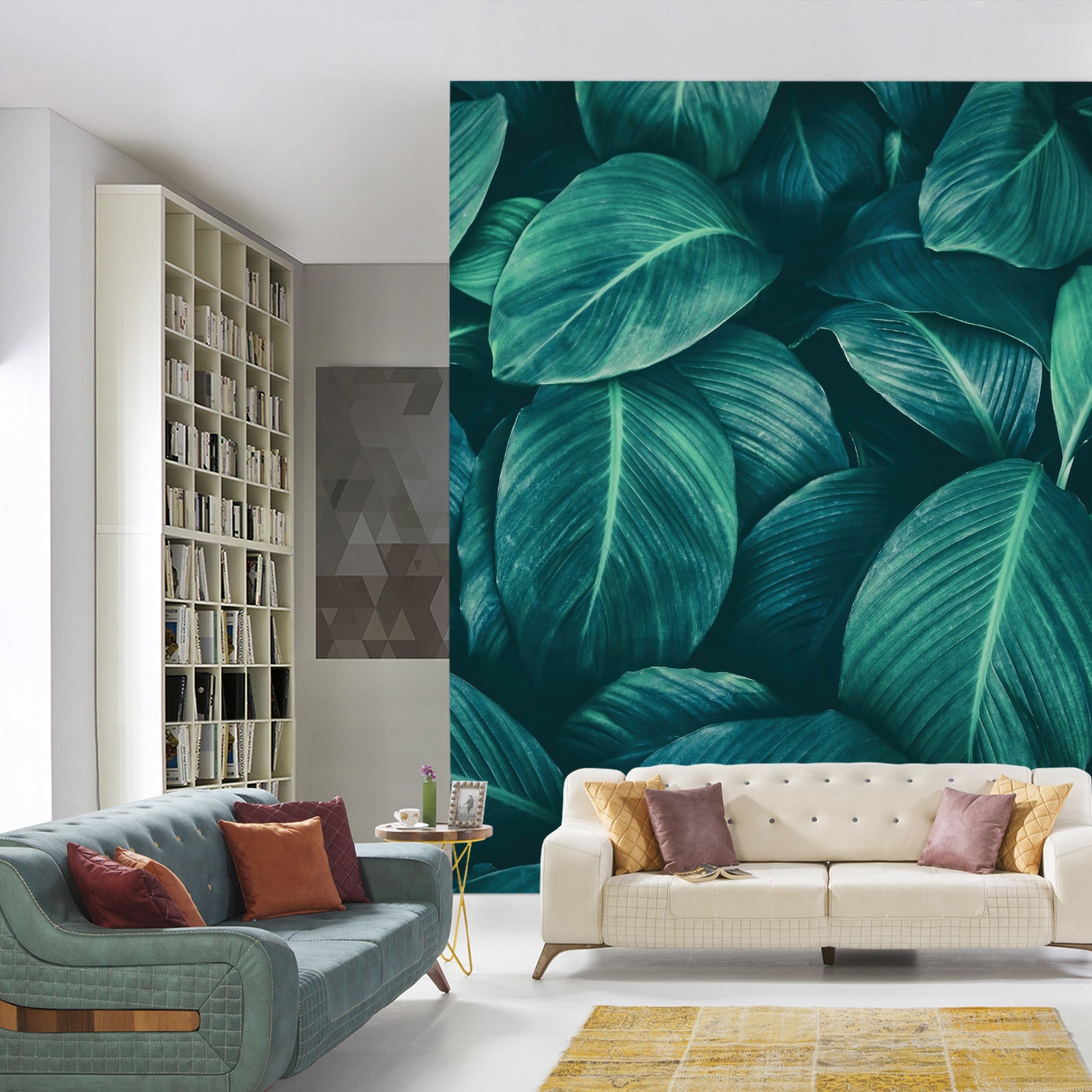 Fototapet Mørke Tropiske Blader