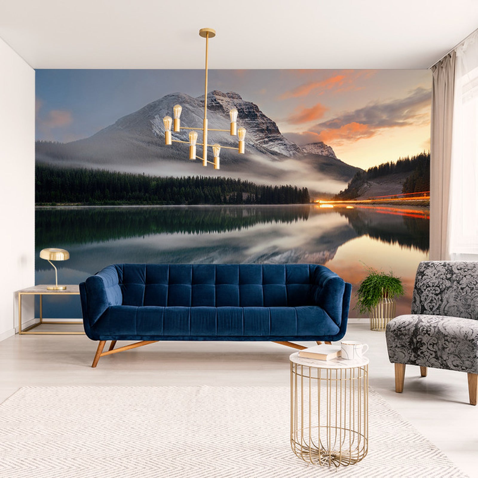 Fototapet Landskap Innsjø