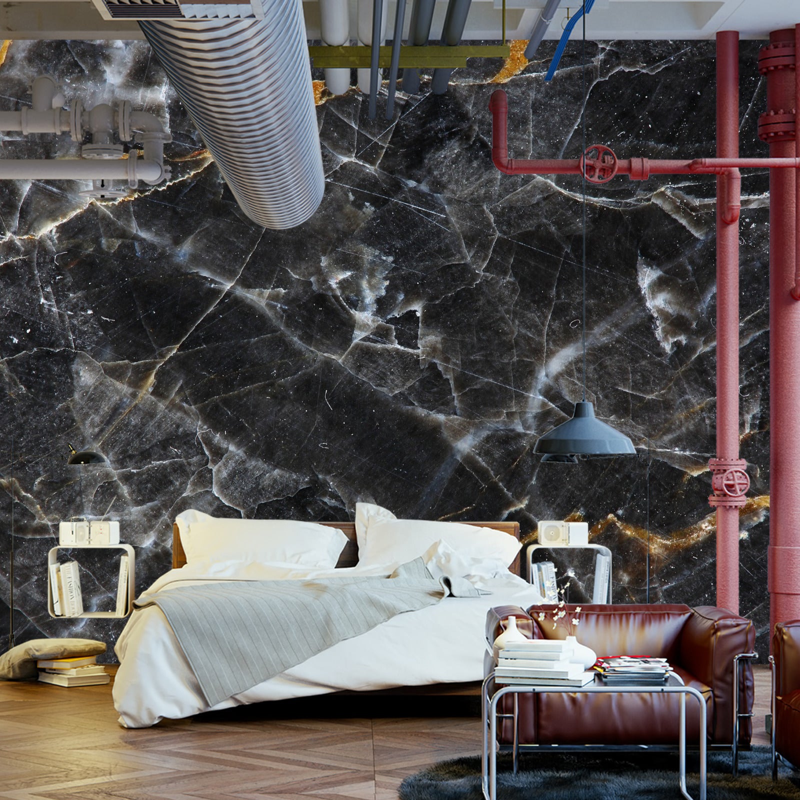 Fototapet Marmor I Gråtoner