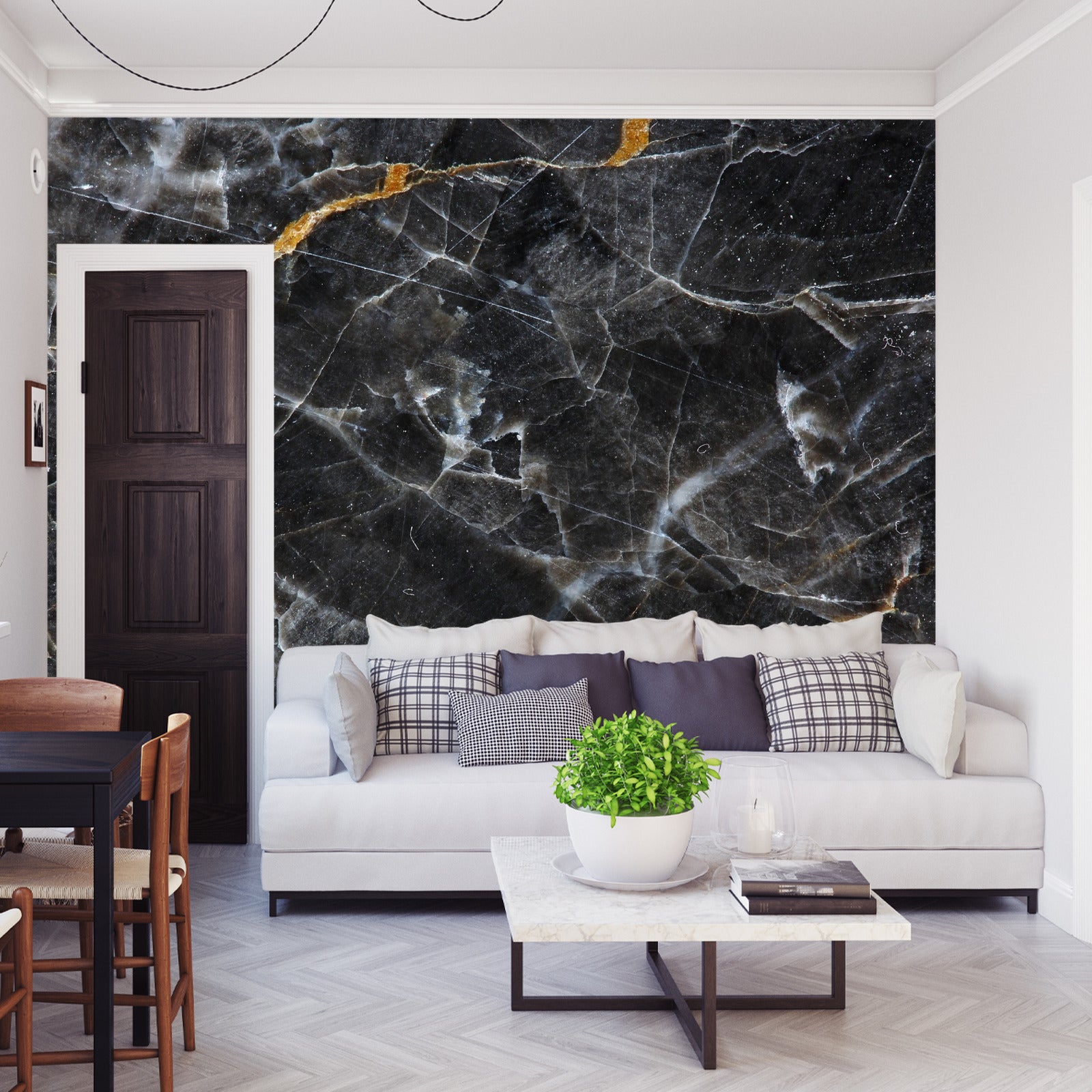 Fototapet Marmor I Gråtoner