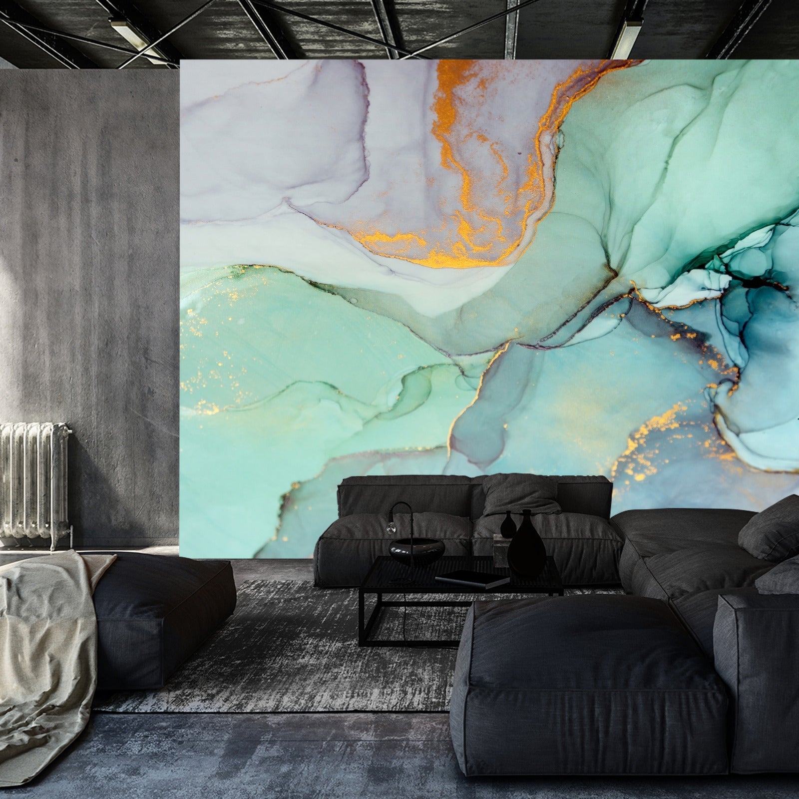 Fototapet Farget Dekorativ Marmor