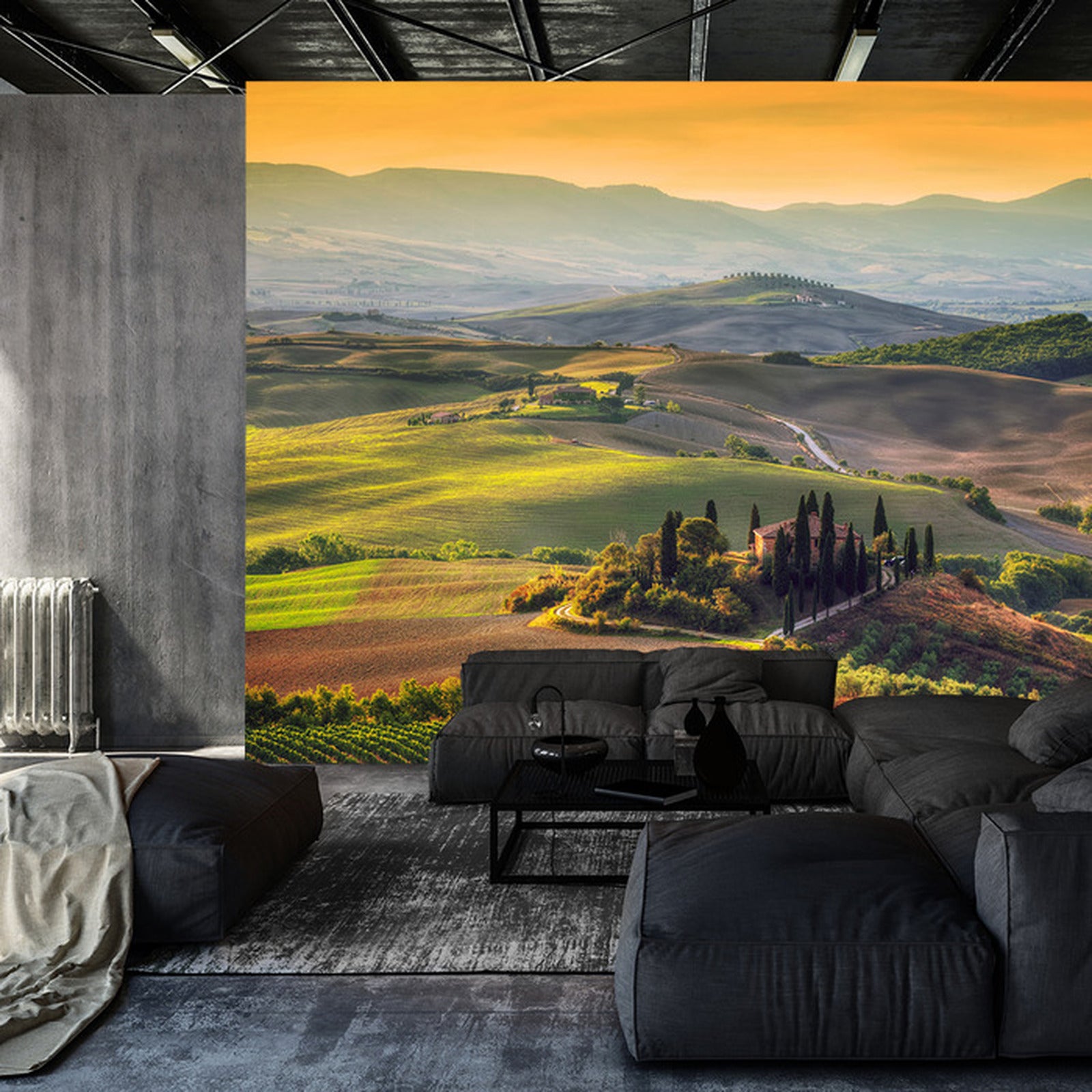 Fototapet Landskapsfelt 3D