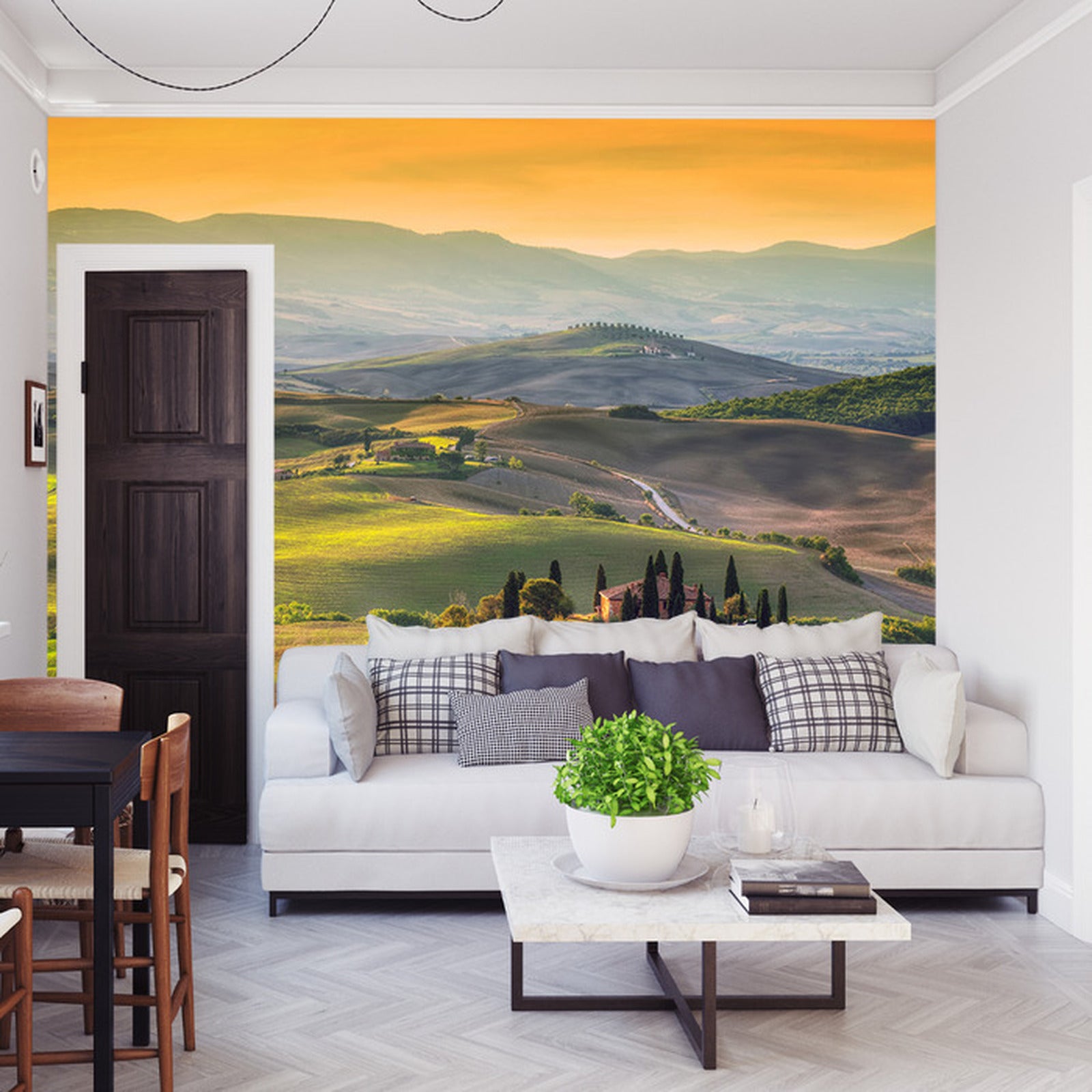 Fototapet Landskapsfelt 3D