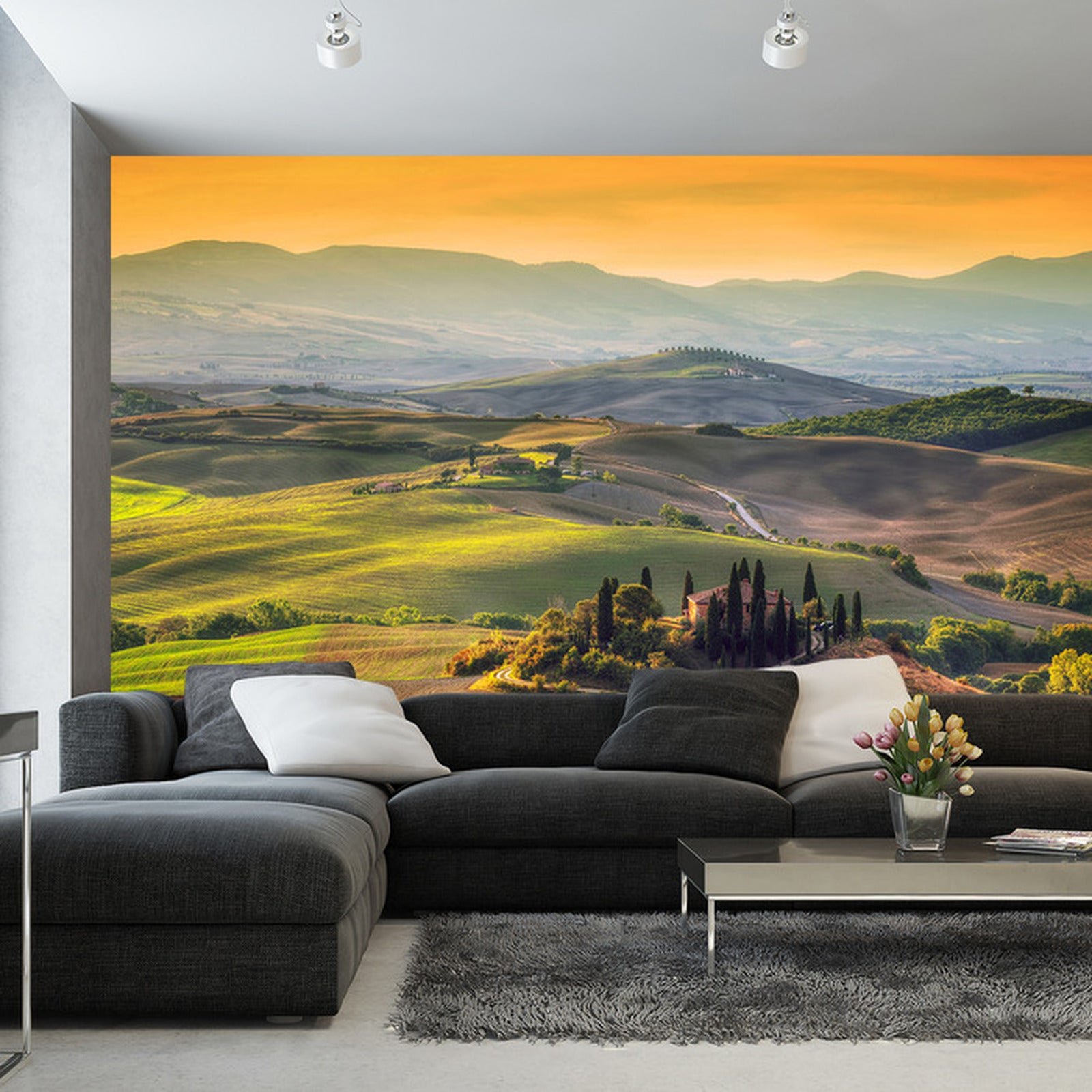 Fototapet Landskapsfelt 3D