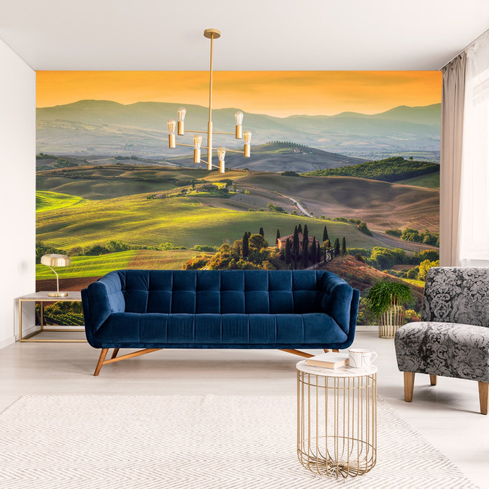 Fototapet Landskapsfelt 3D