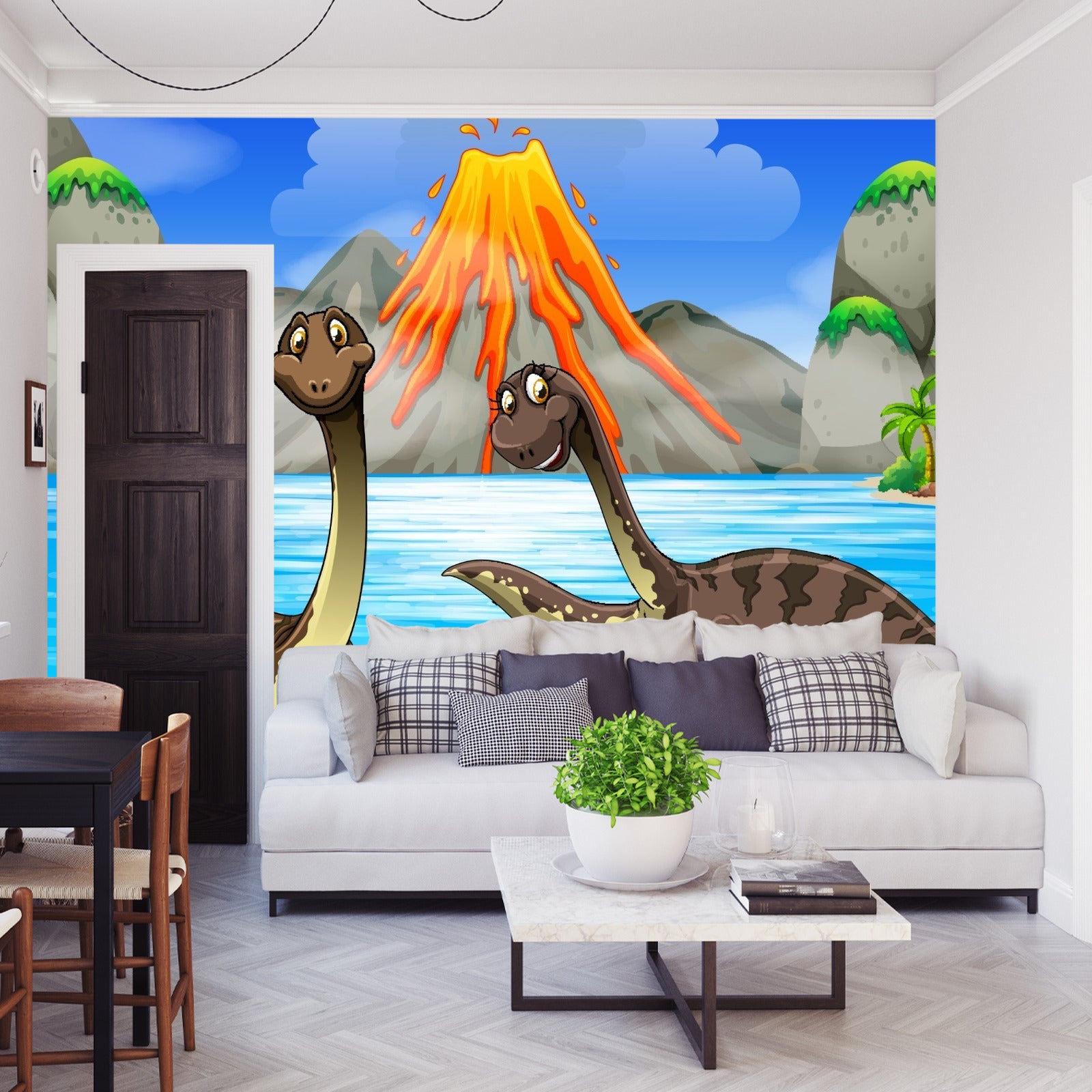 Fototapet Dinosaurer I Vannet