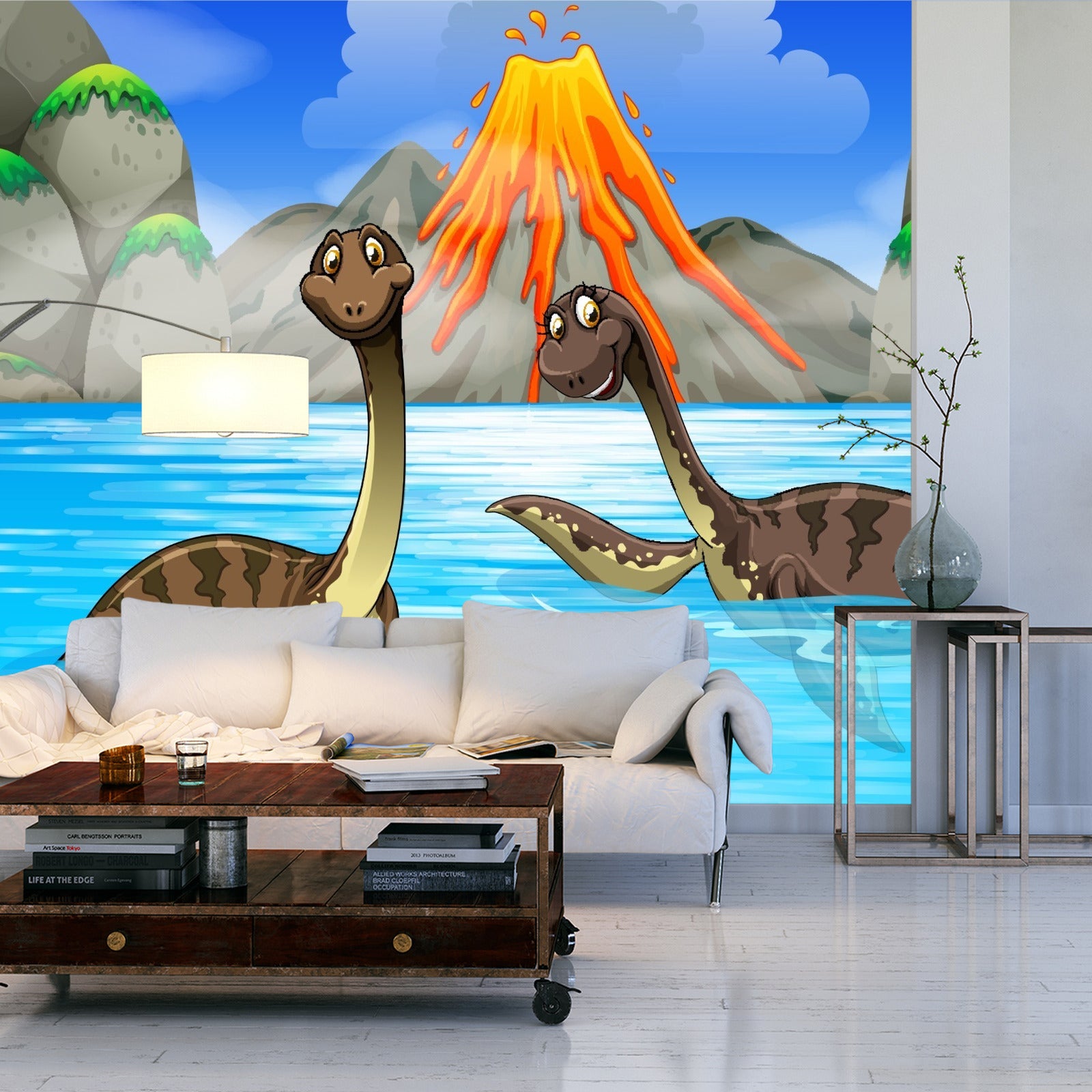 Fototapet Dinosaurer I Vannet