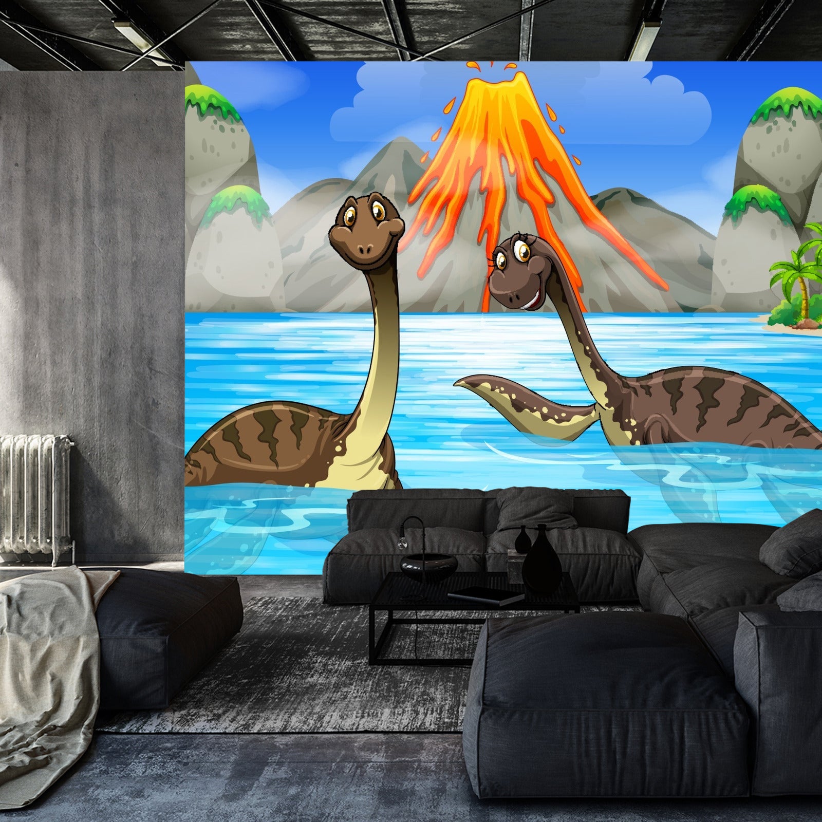 Fototapet Dinosaurer I Vannet