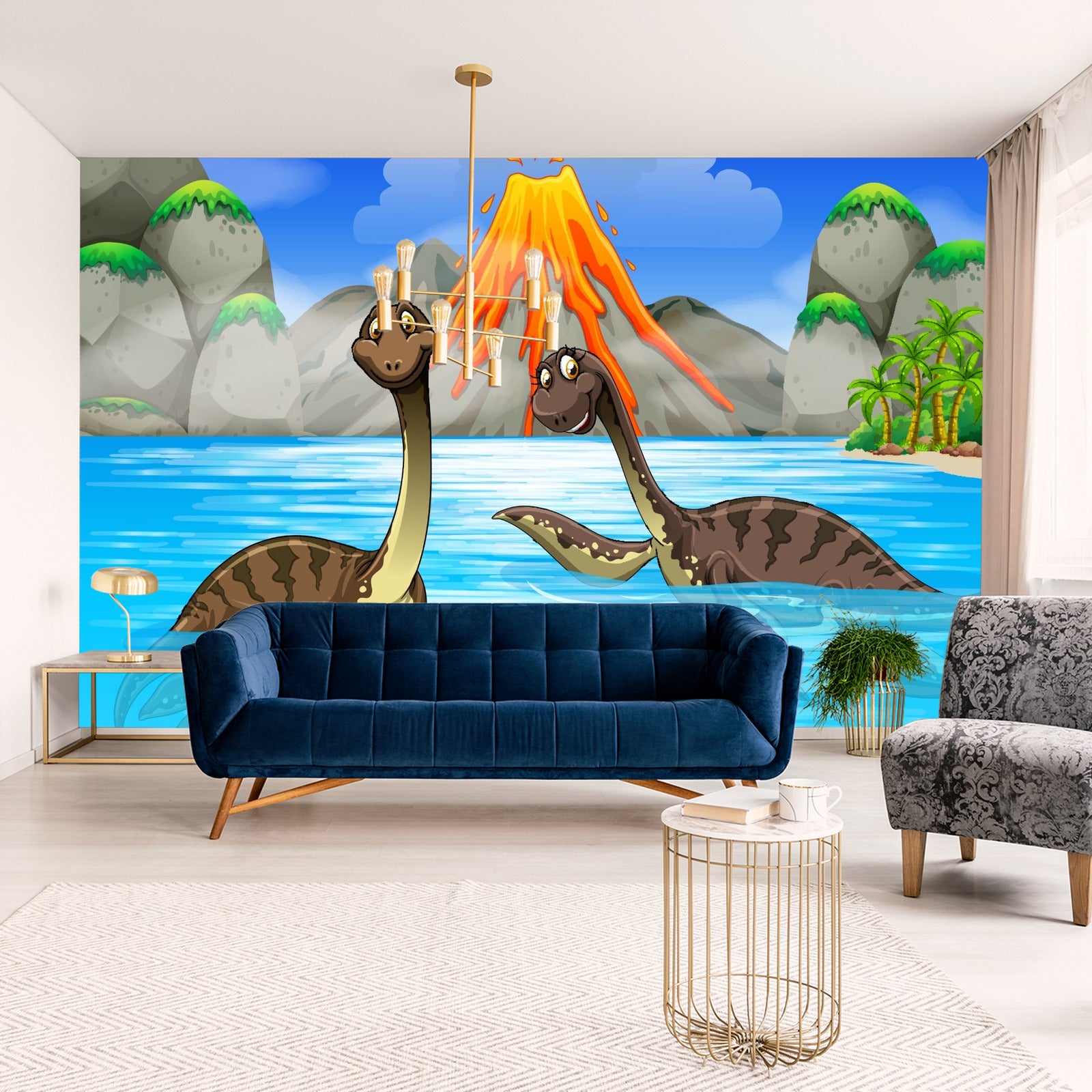 Fototapet Dinosaurer I Vannet