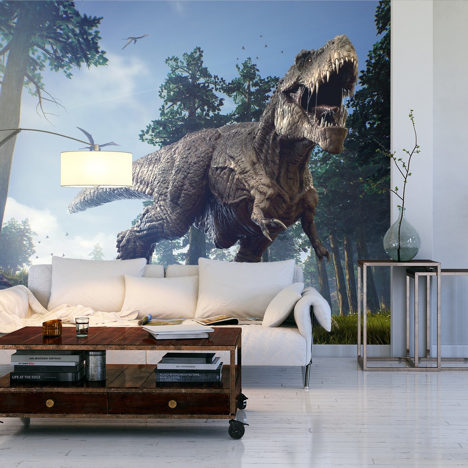 Fototapet Tyrannosaurus I Skogen