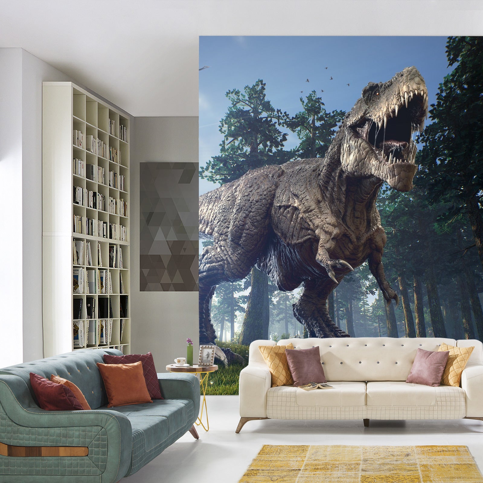 Fototapet Tyrannosaurus I Skogen