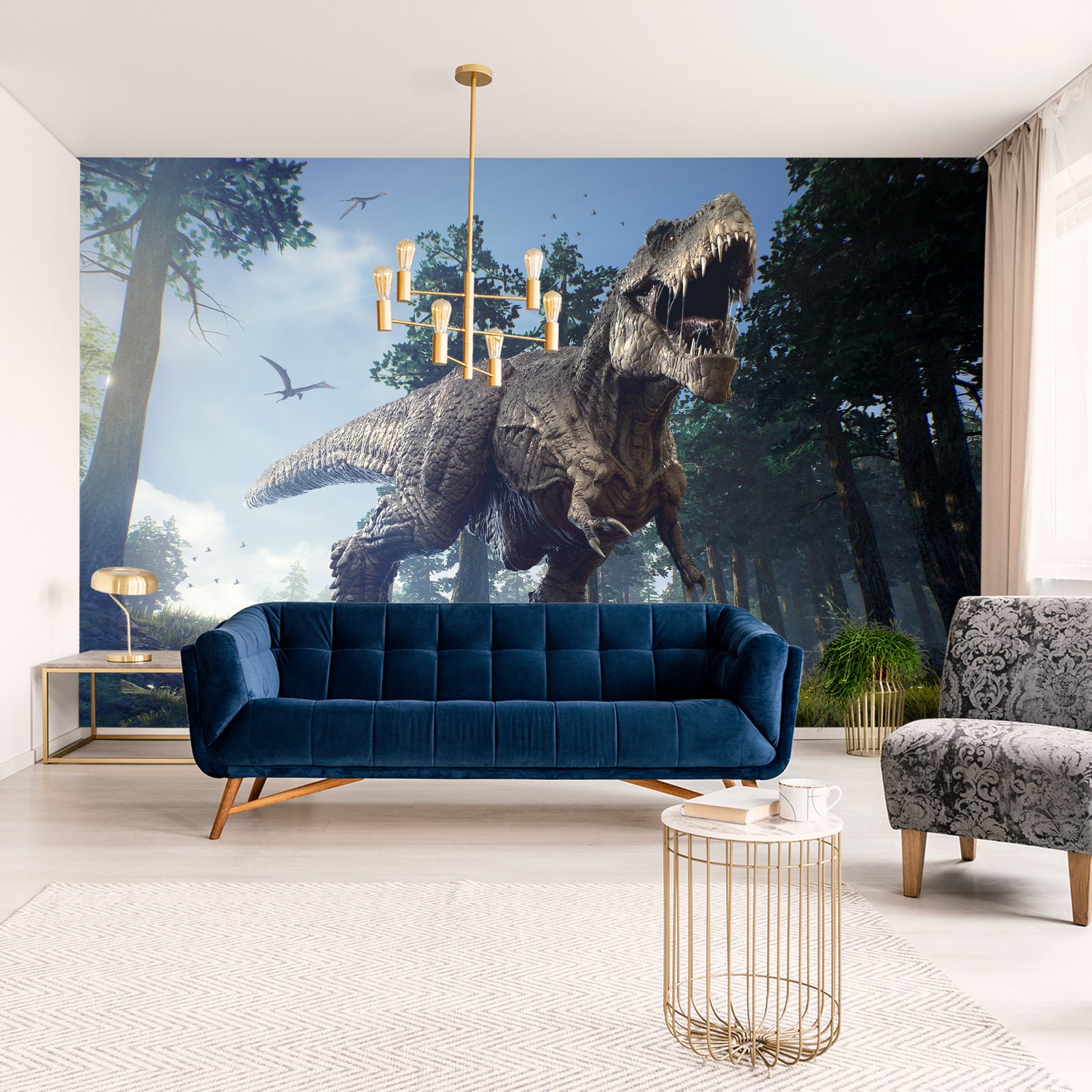 Fototapet Tyrannosaurus I Skogen