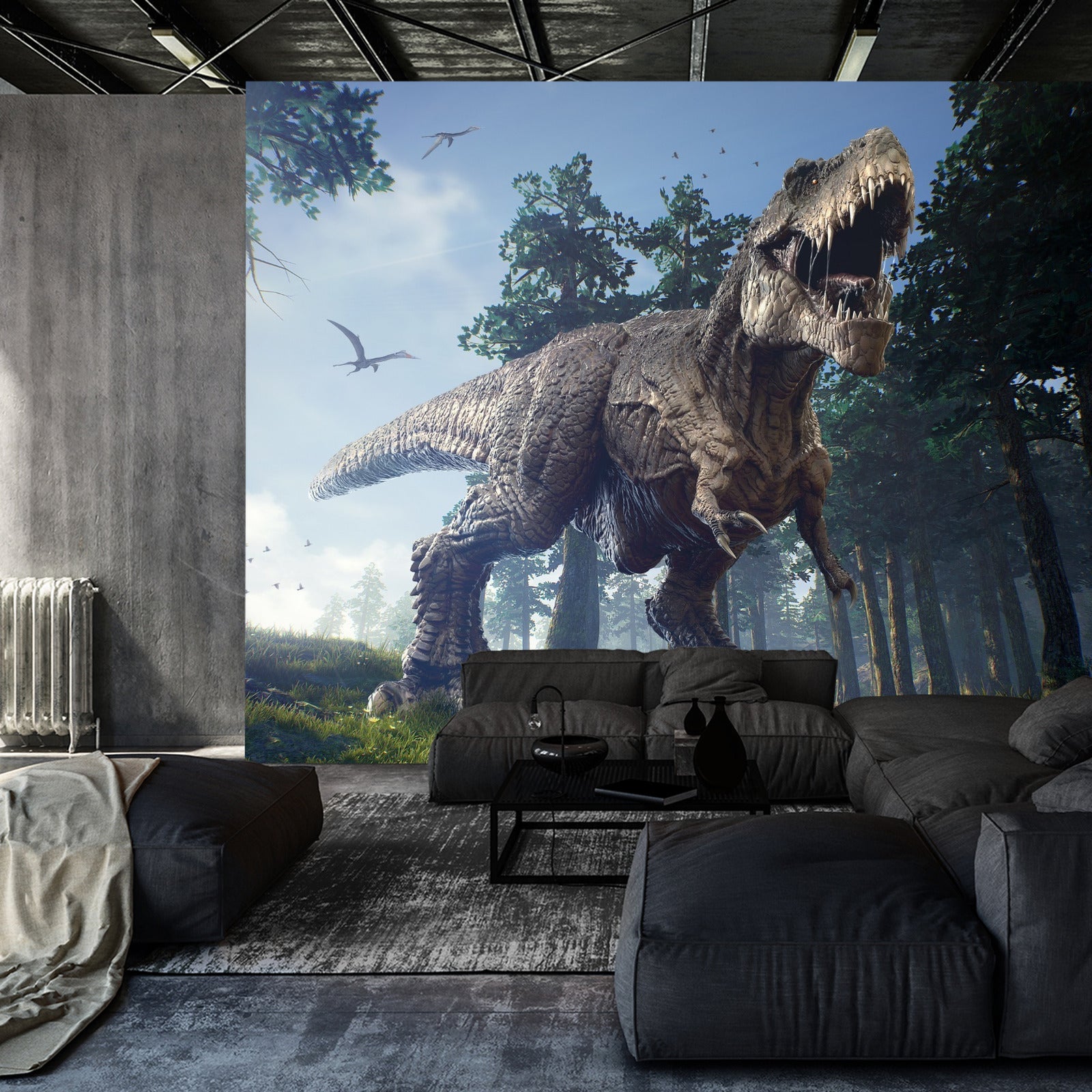 Fototapet Tyrannosaurus I Skogen