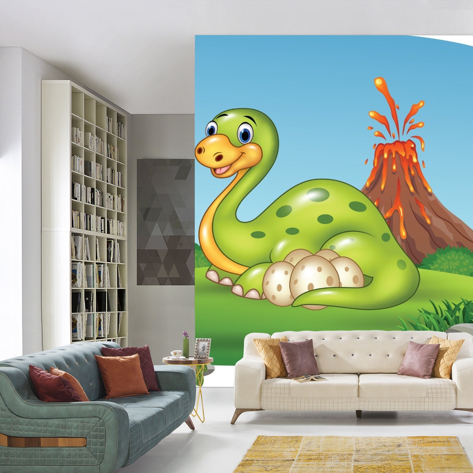 Fototapet Dinosaurer På Glade