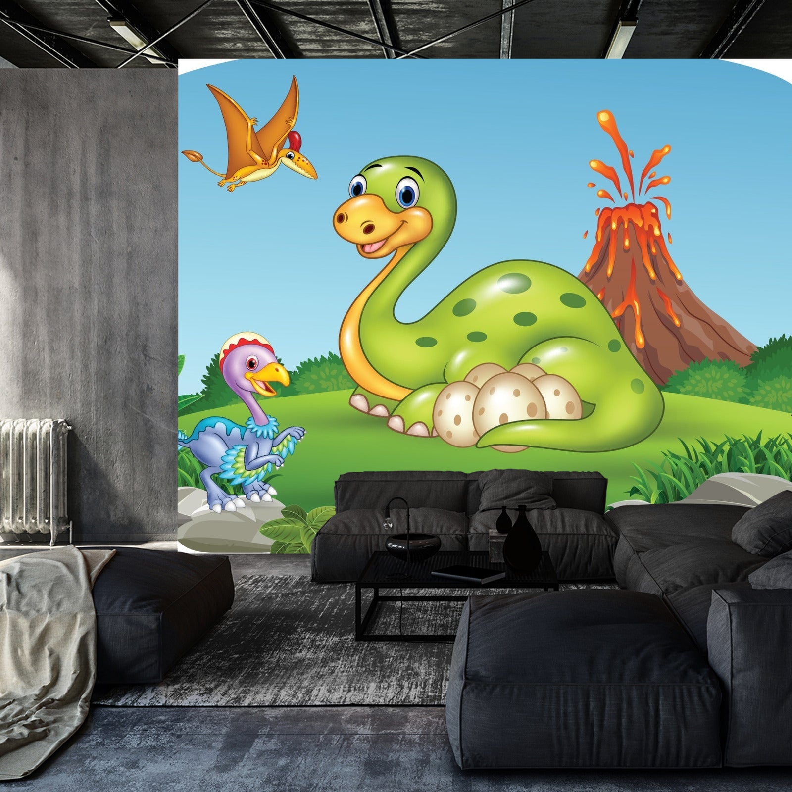 Fototapet Dinosaurer På Glade