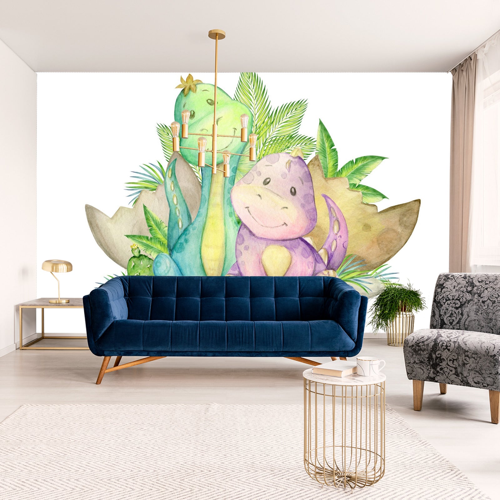 Fototapet Små Søte Dinosaurer