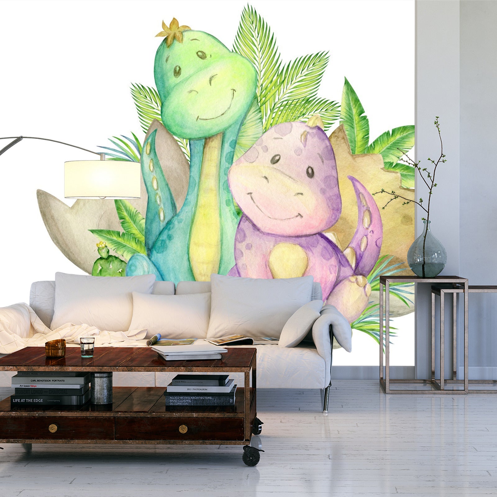 Fototapet Små Søte Dinosaurer