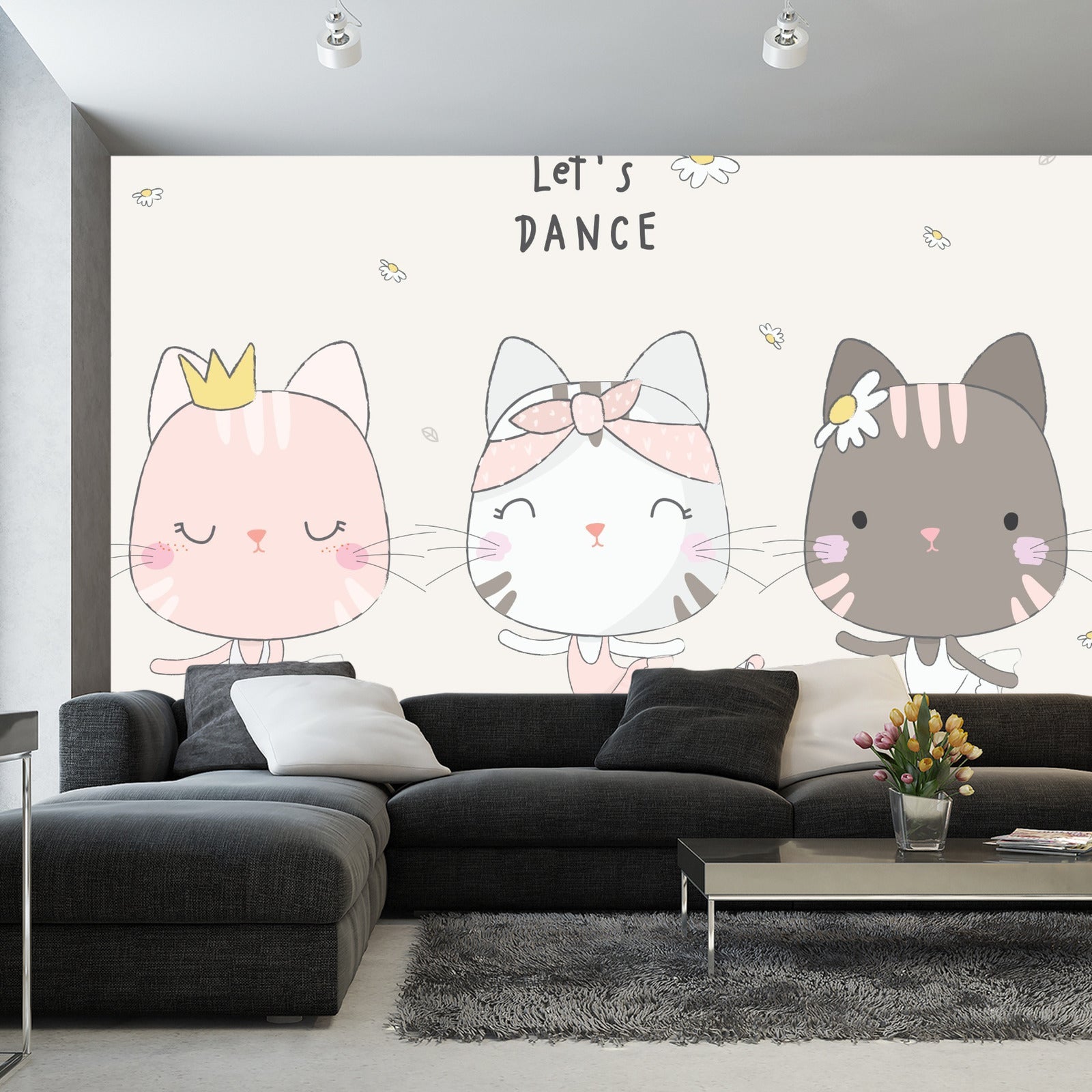 Fototapet Dansende Katter