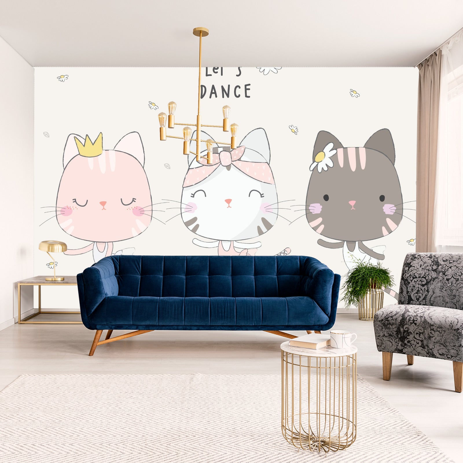 Fototapet Dansende Katter