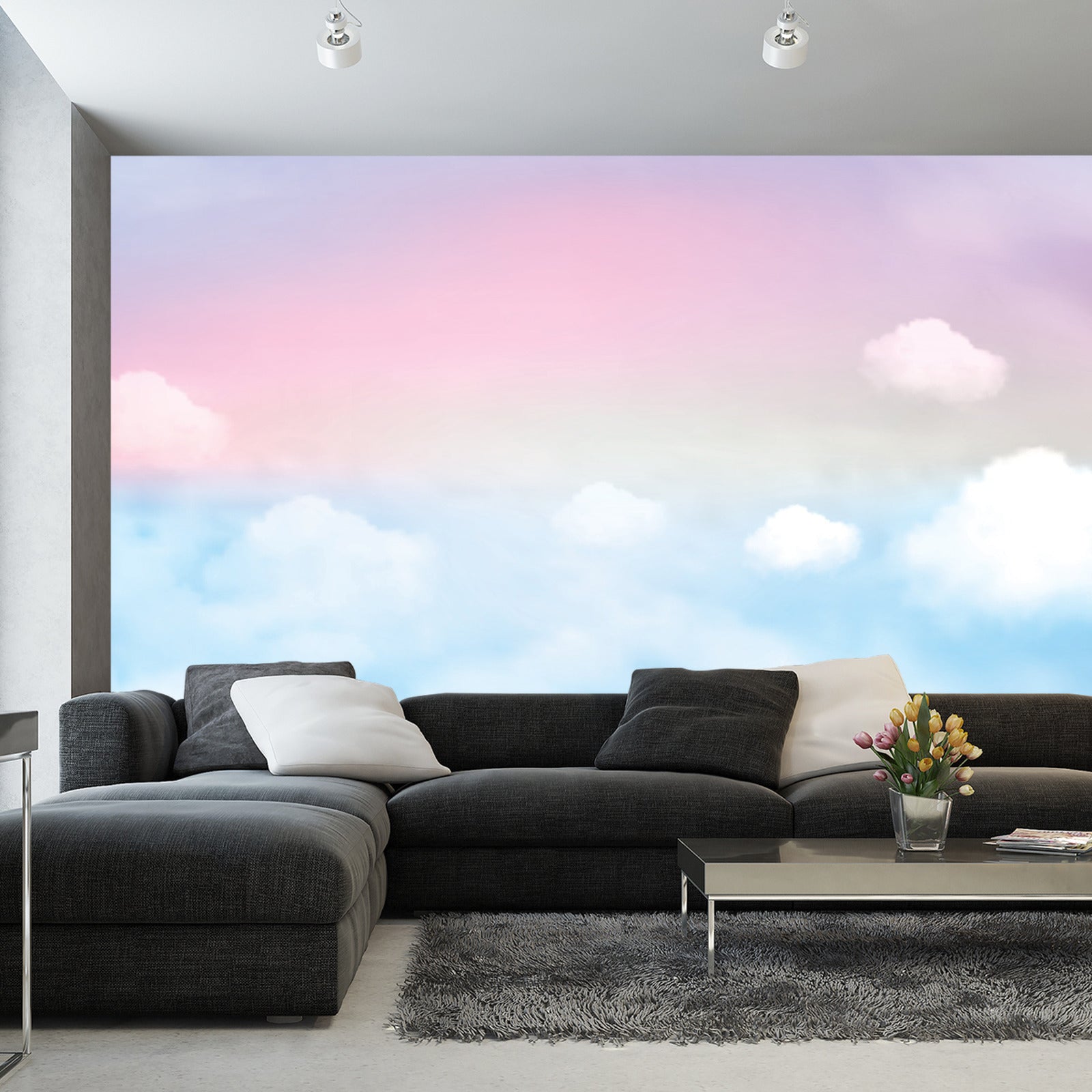 Fototapet Fargerik Tender Sky