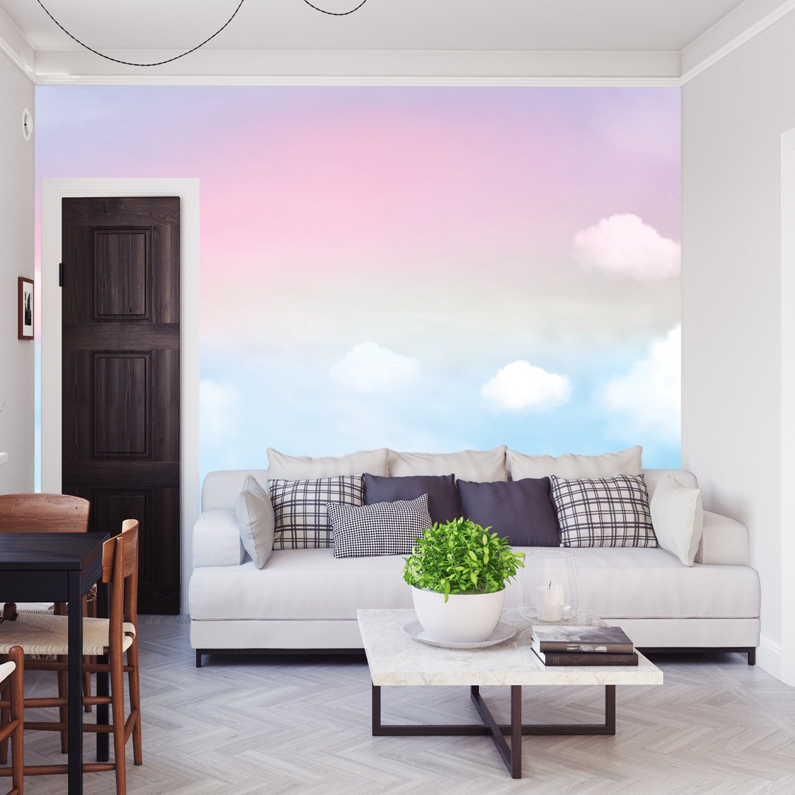 Fototapet Fargerik Tender Sky