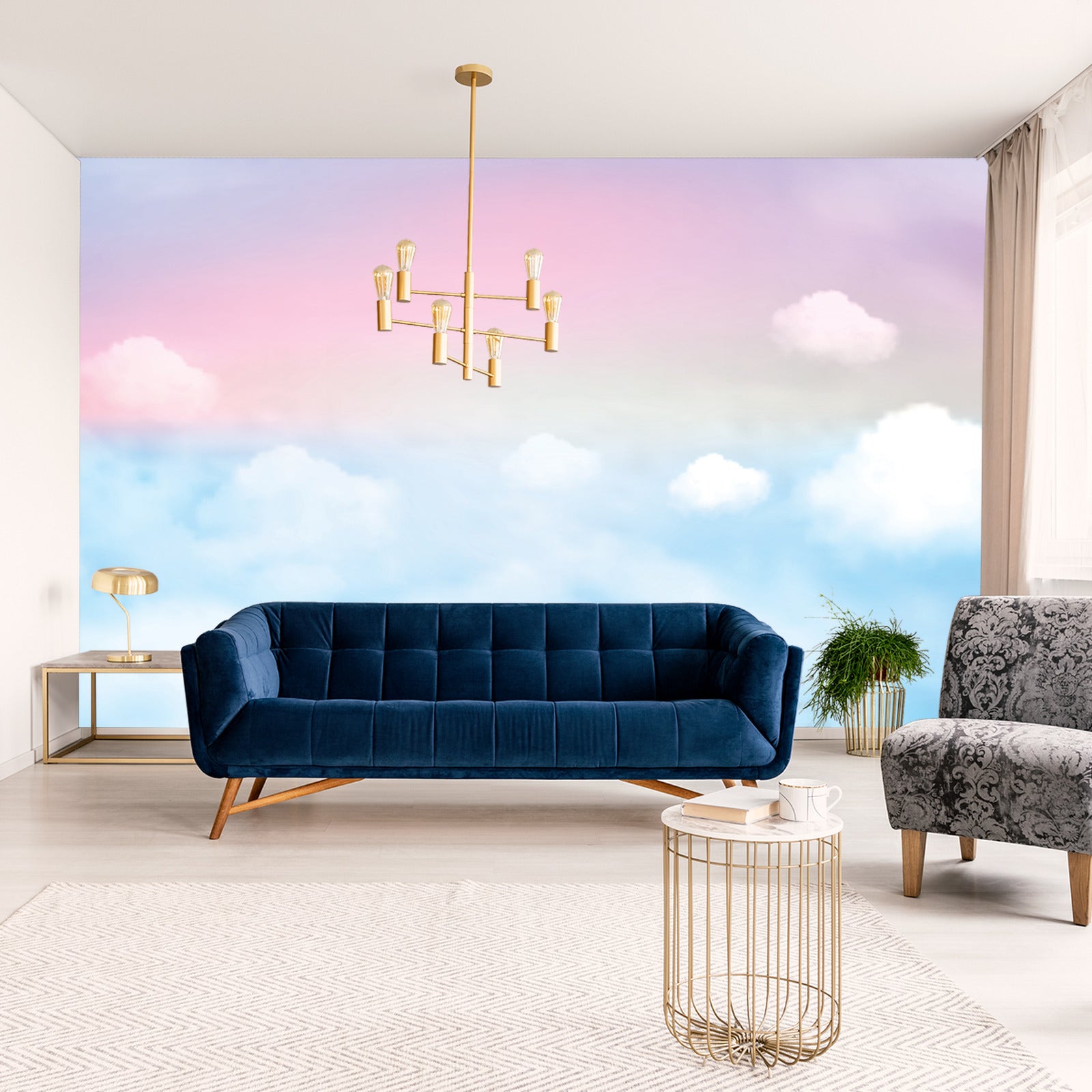 Fototapet Fargerik Tender Sky